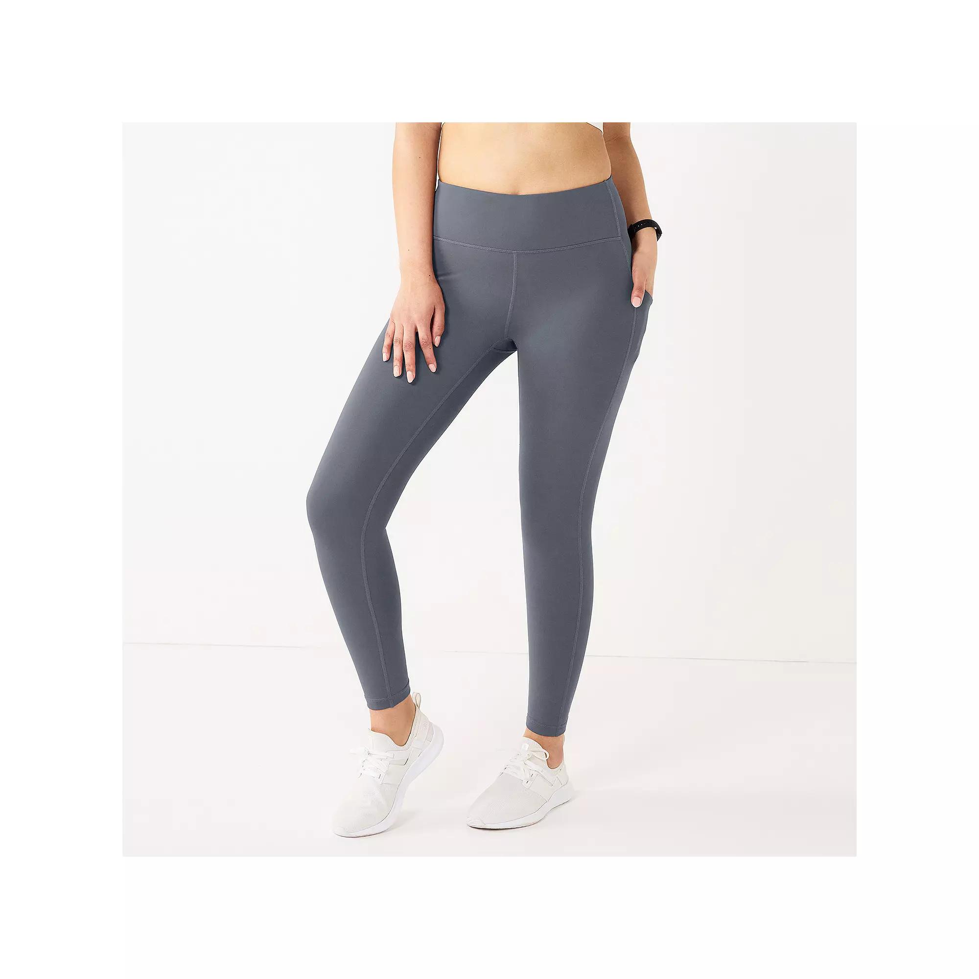 Women's Tek Gear® Ultrastretch High-Waisted Side Pocket 7/8 Leggings,  Product Image