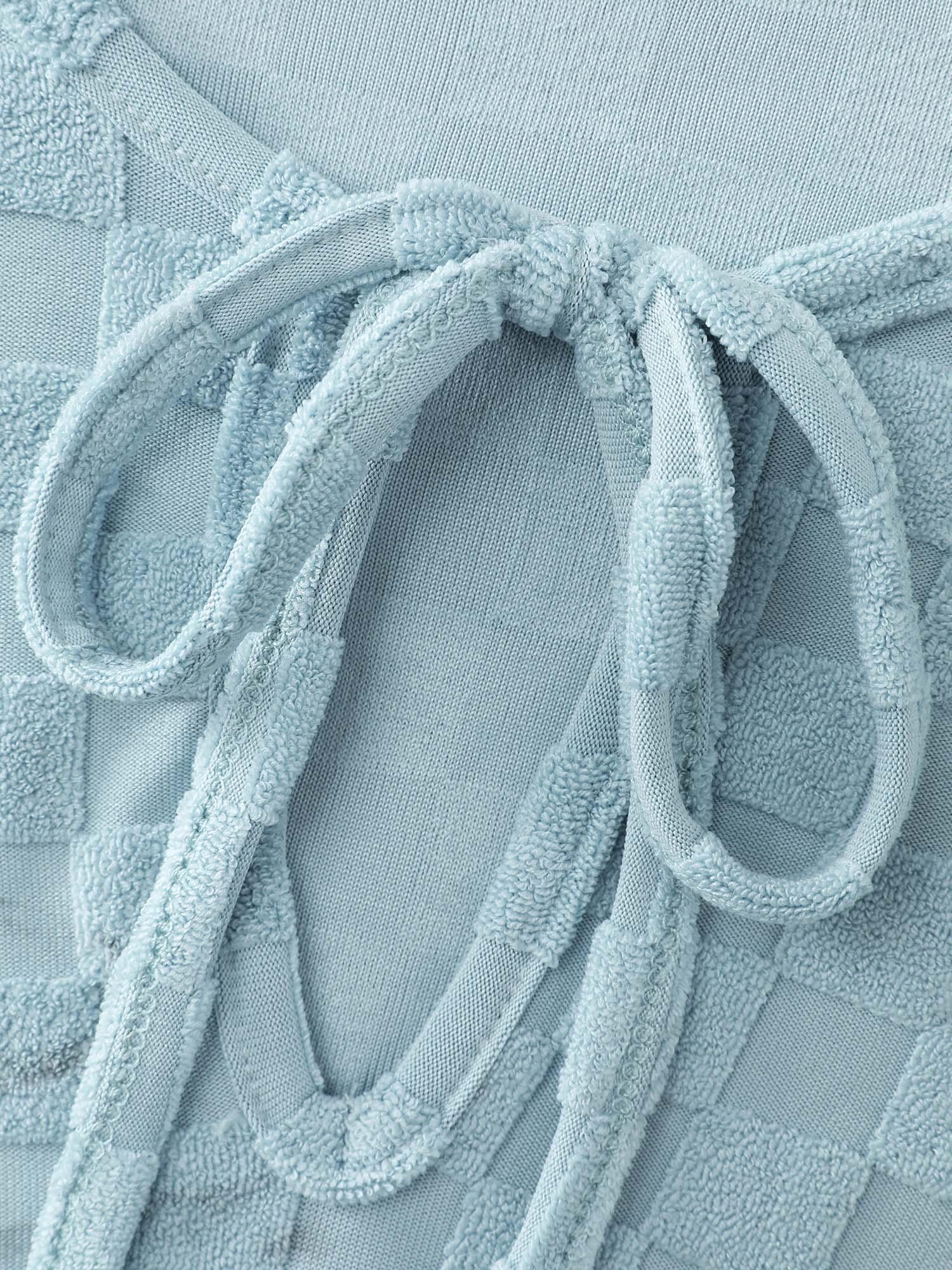 Checkered Textured Co-ord Lounge Set Female Product Image