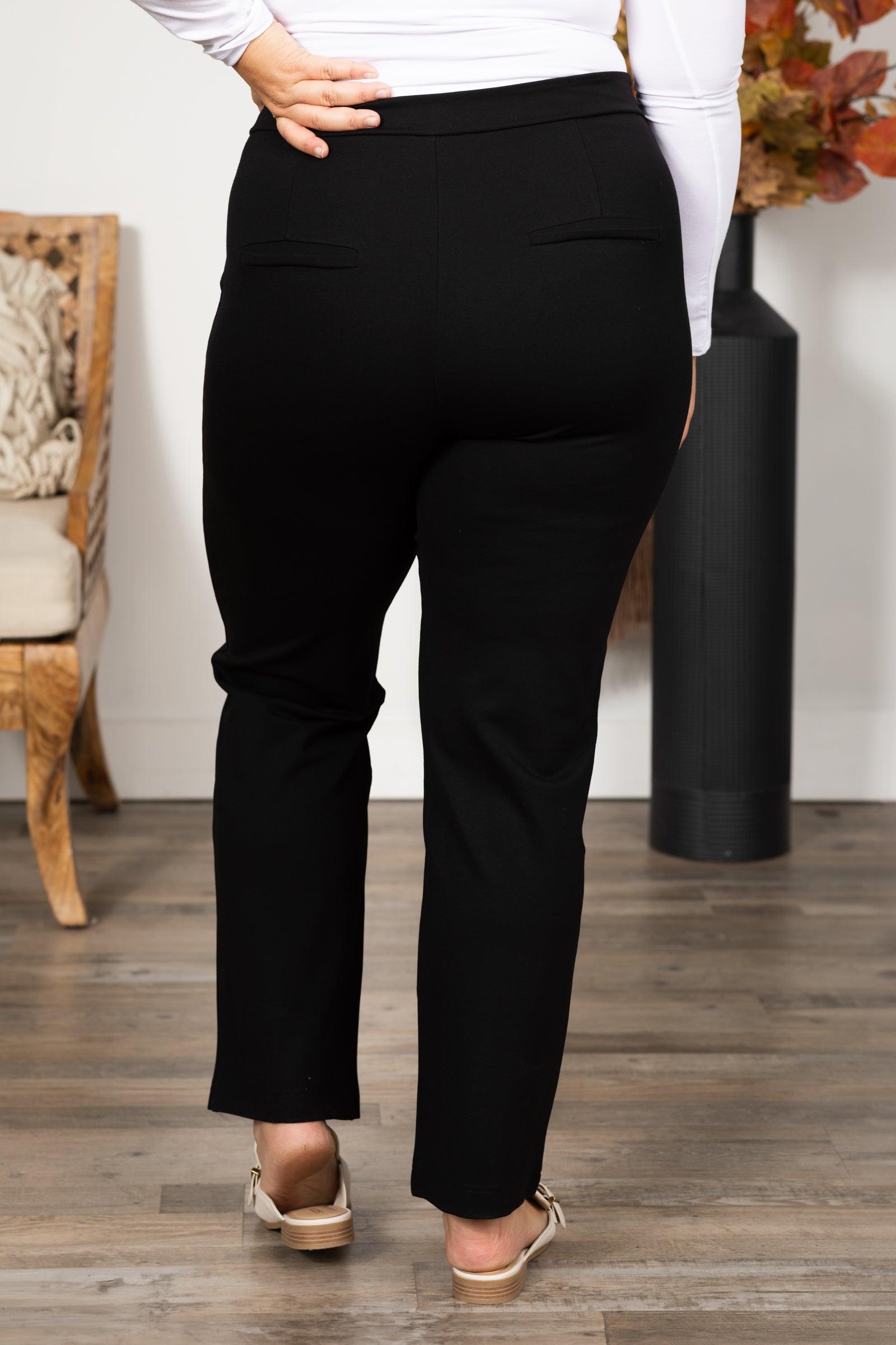 Easy Pull-On Ponte Pant With Pintuck Detail Product Image