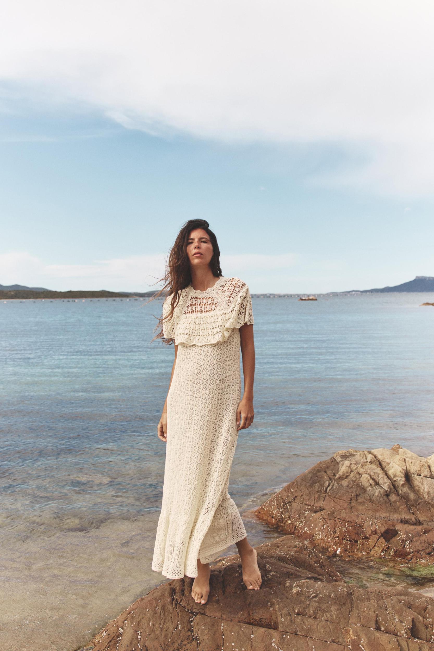 POINTELLE KNIT LONG DRESS Product Image