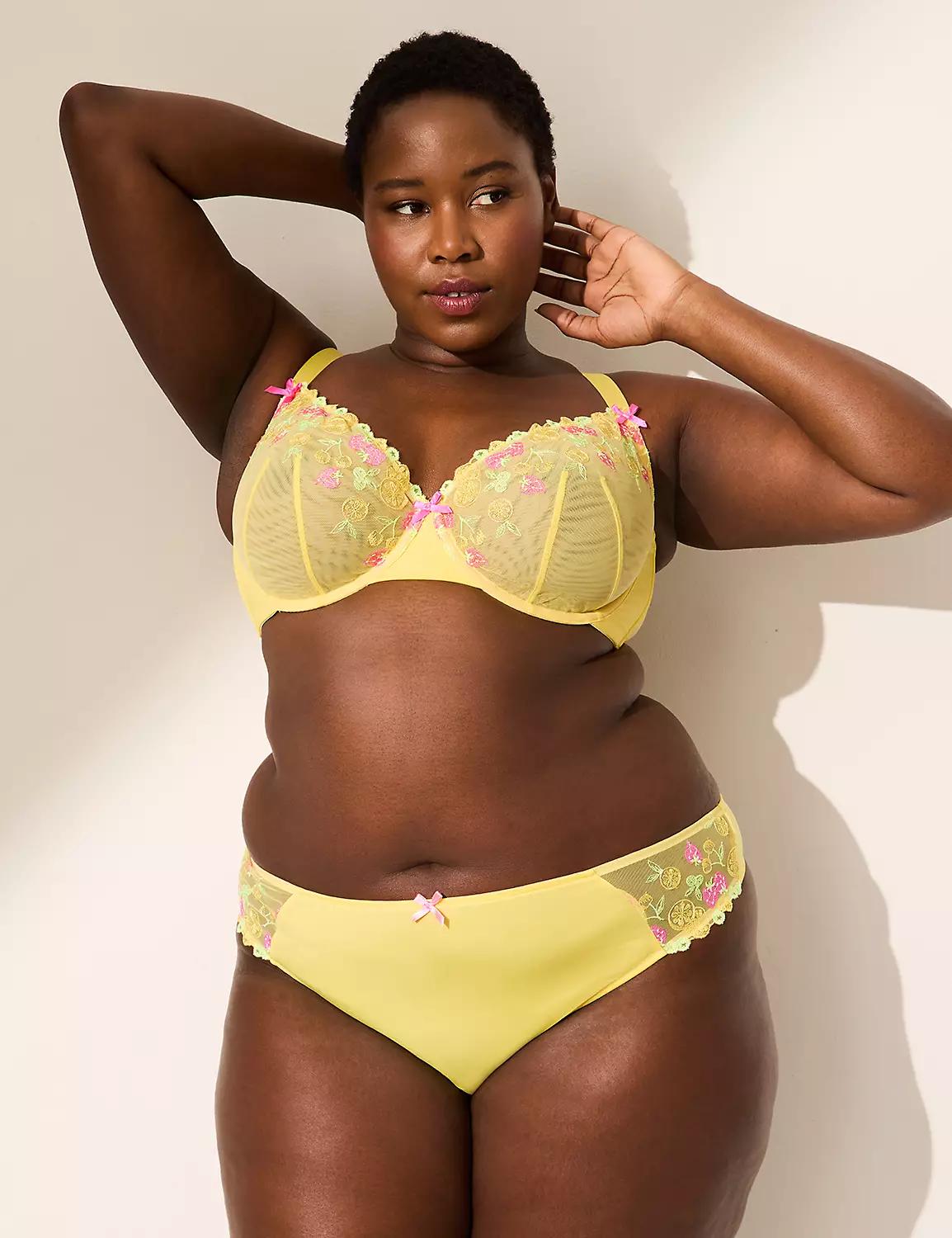 Embroidered Thong Product Image