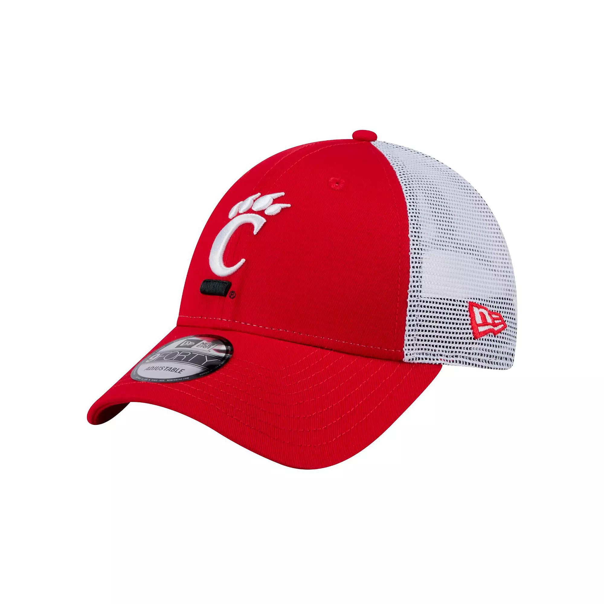 Men's New Era Red Cincinnati Bearcats Trucker 9FORTY Adjustable Hat Product Image