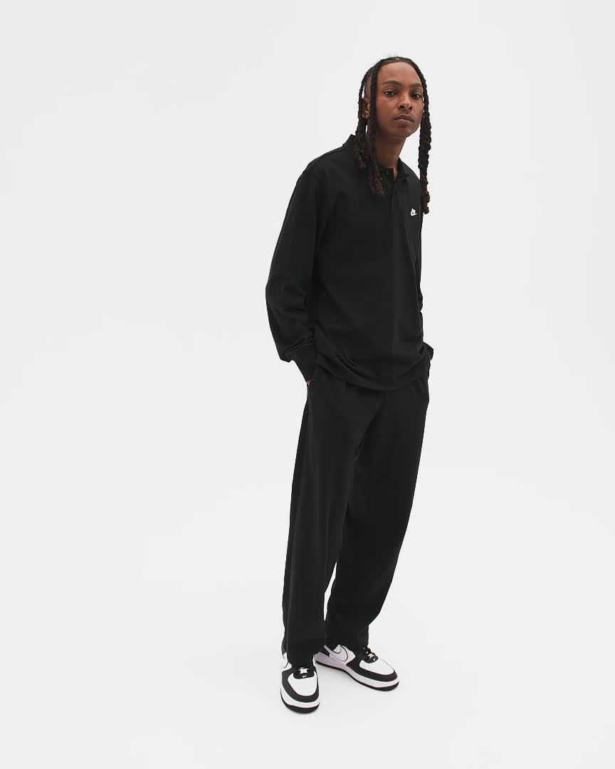 Mens Nike Sportswear Club Knit Open-Hem Pants Product Image