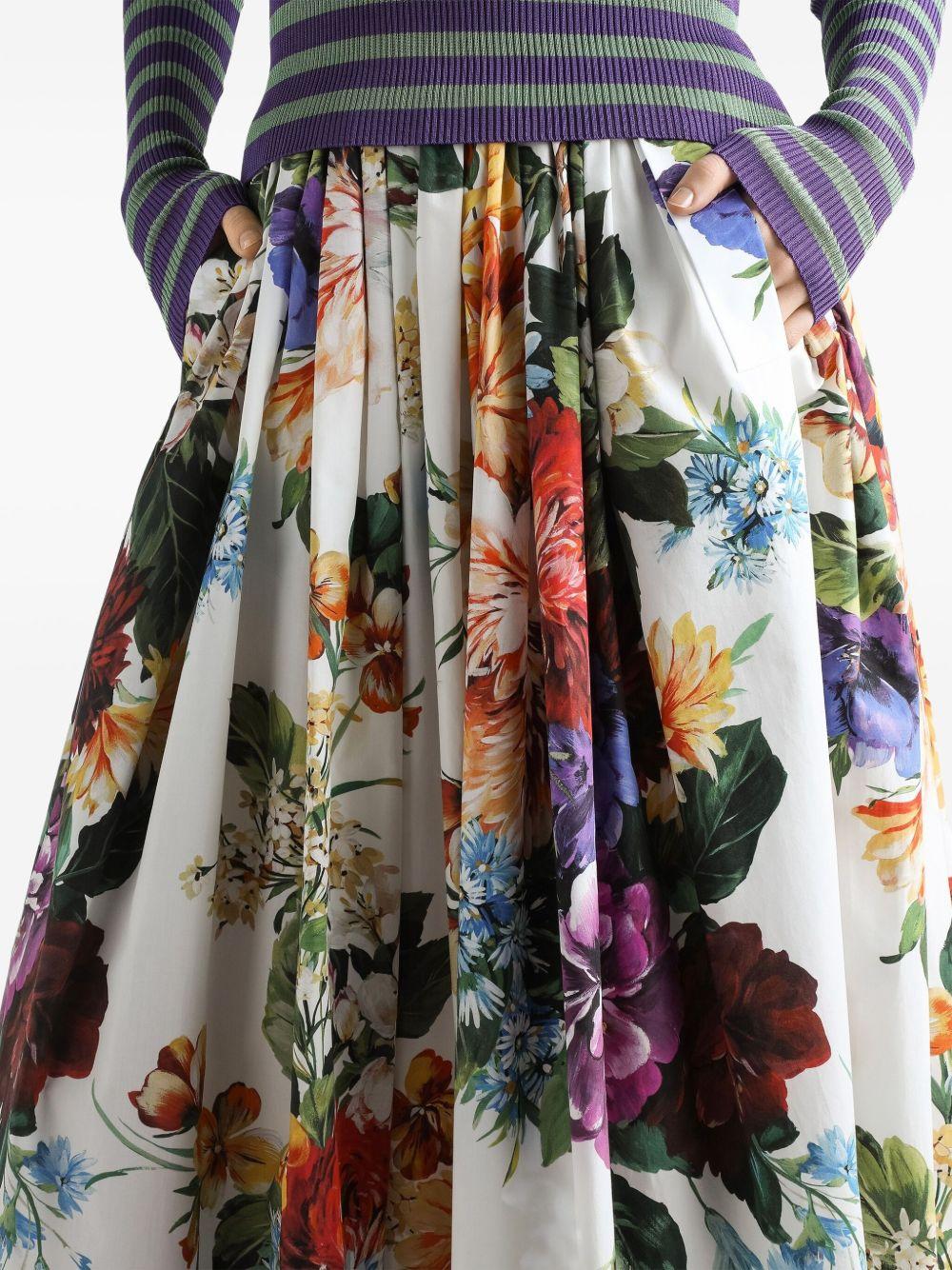 floral-print maxi skirt Product Image