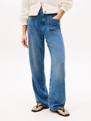 High Rise Relaxed Straight Jeans Product Image