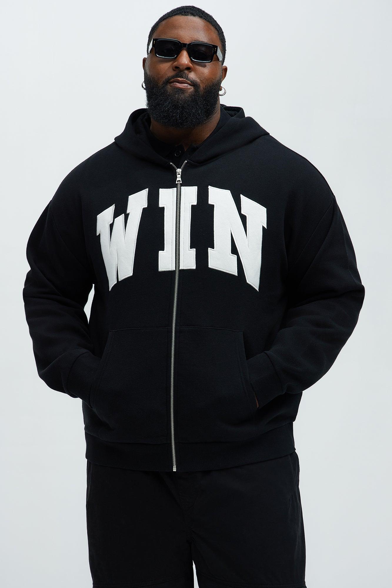 Tyson Winning Patched Zip Hoodie - Black Product Image