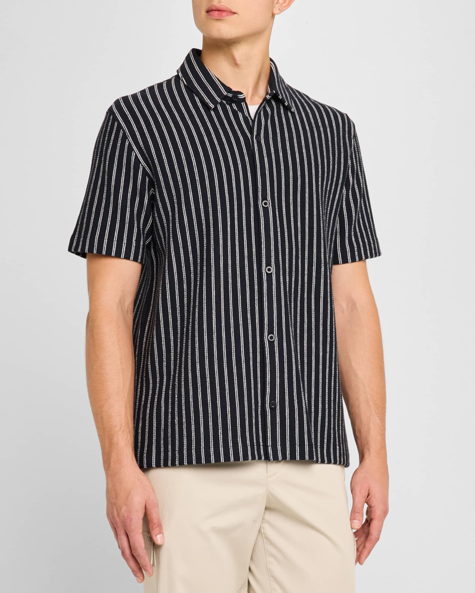 Men's Boucle Striped Sport Shirt Product Image