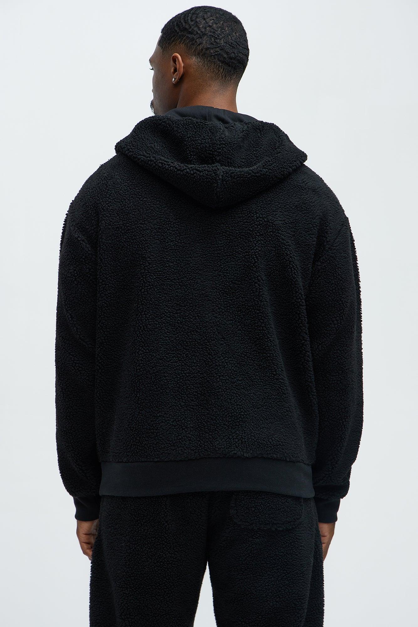 Axel Polar Fleece Zip Up Hoodie - Black Product Image