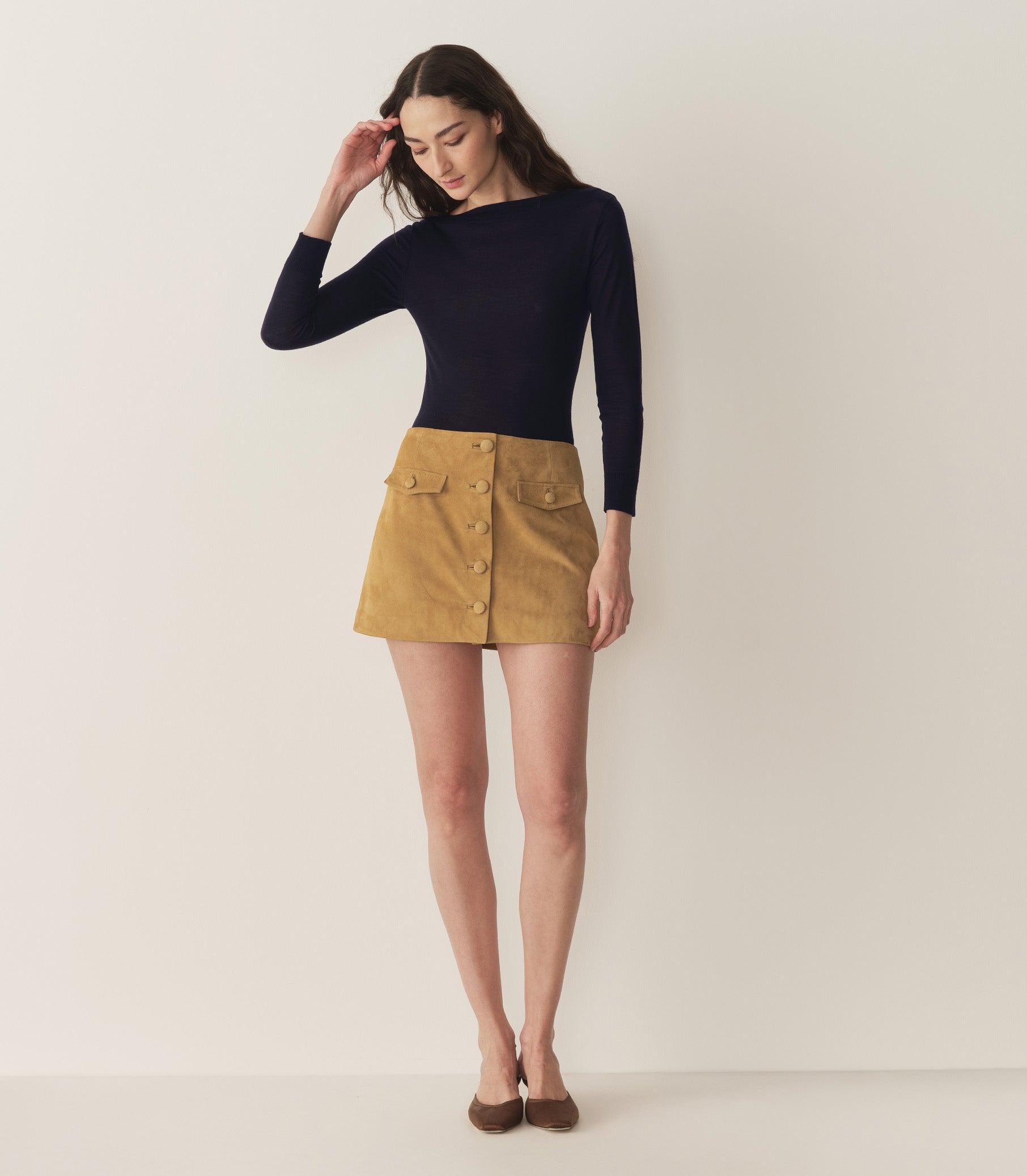 COURTNEY SKIRT -- LIGHT CAMEL Product Image