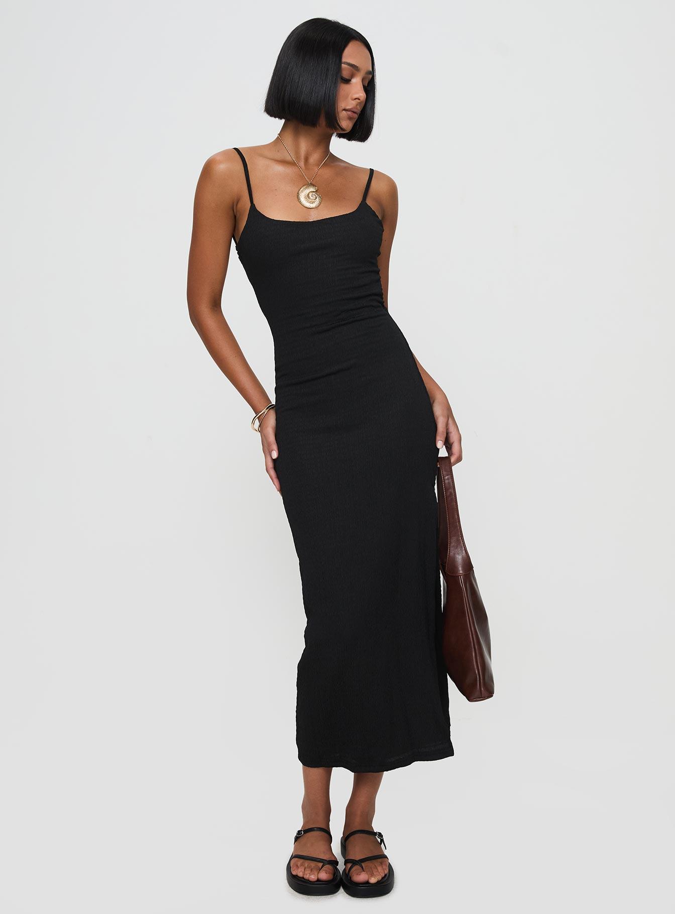 Elestria Maxi Dress Black Product Image