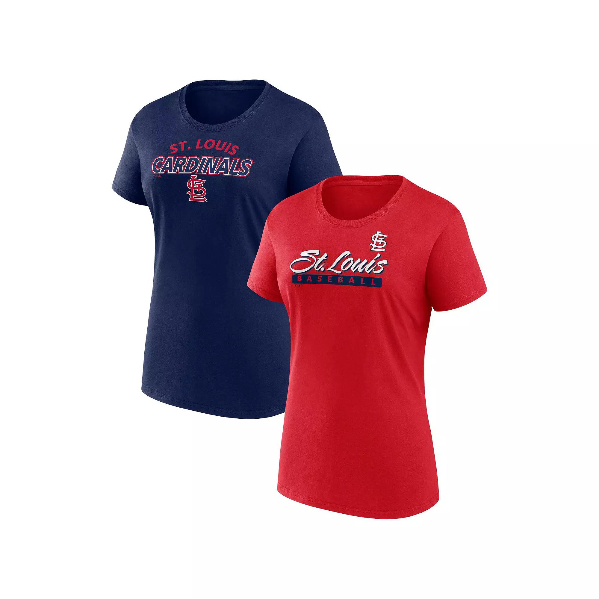 Women's Fanatics Branded Red/Navy St. Louis Cardinals Risk T-Shirt Combo Pack, Size: XS Product Image