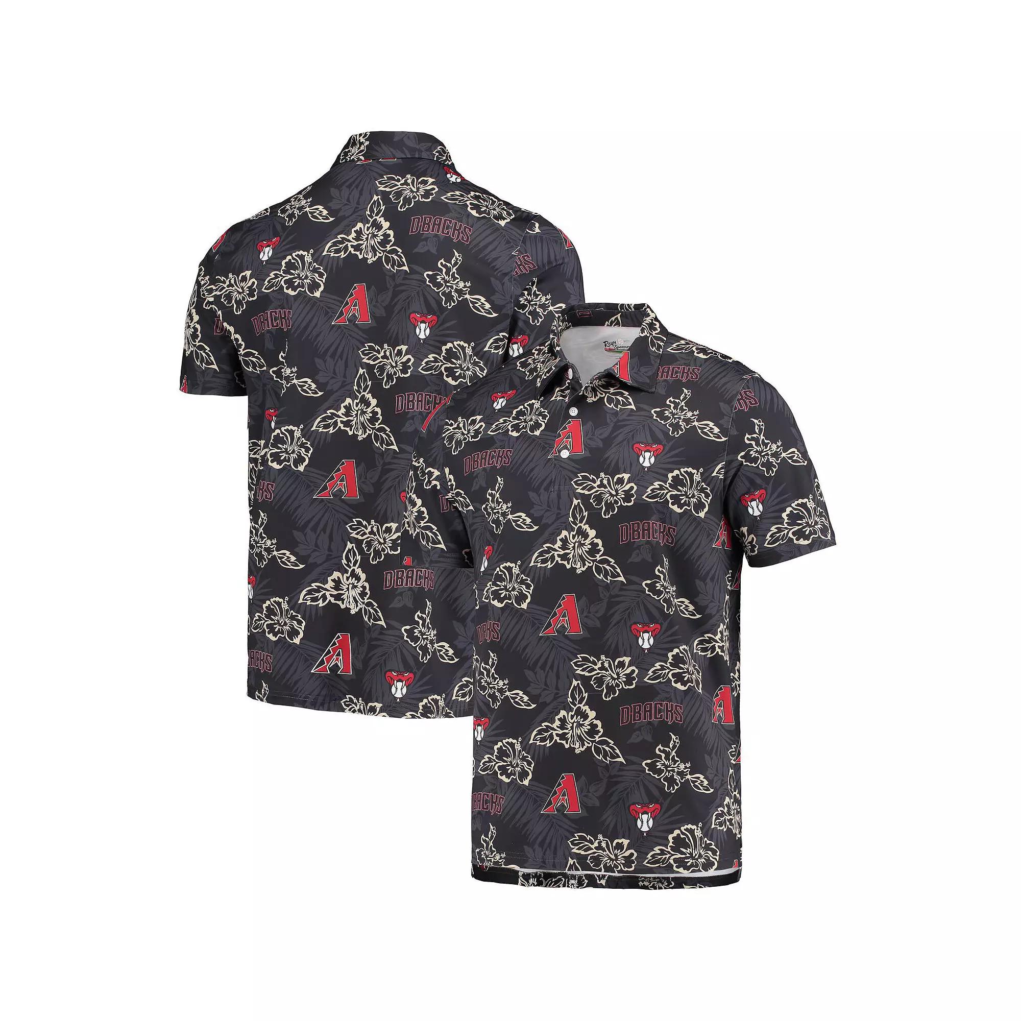 Men's Reyn Spooner Black Arizona Diamondbacks Performance Polo, Size: Medium Product Image