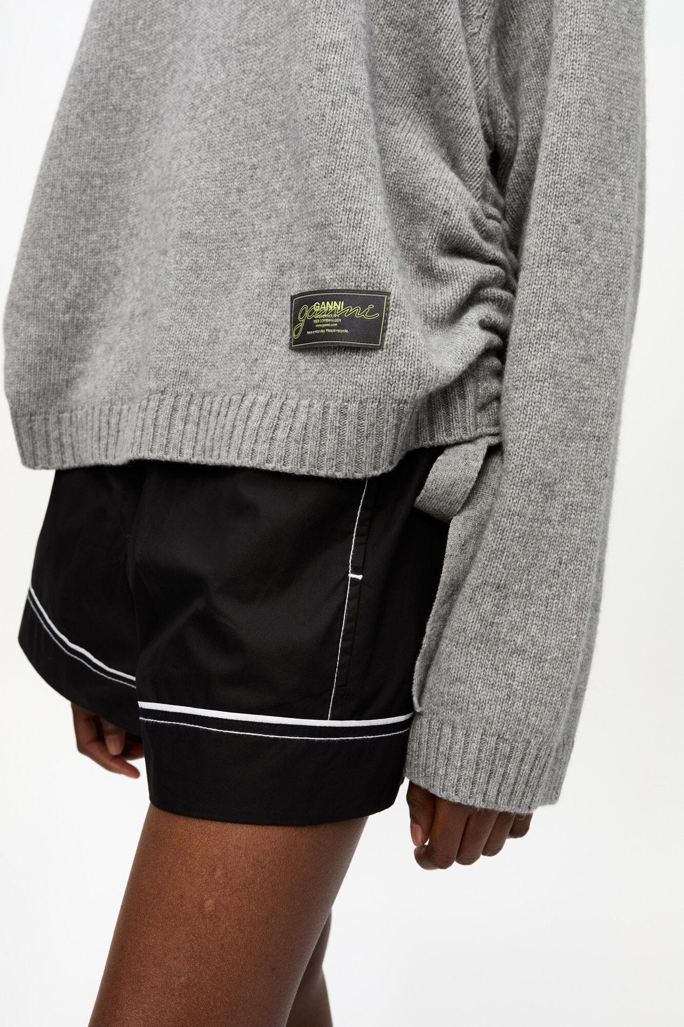 Grey Future Mixed Wool Oversized Sweater Product Image