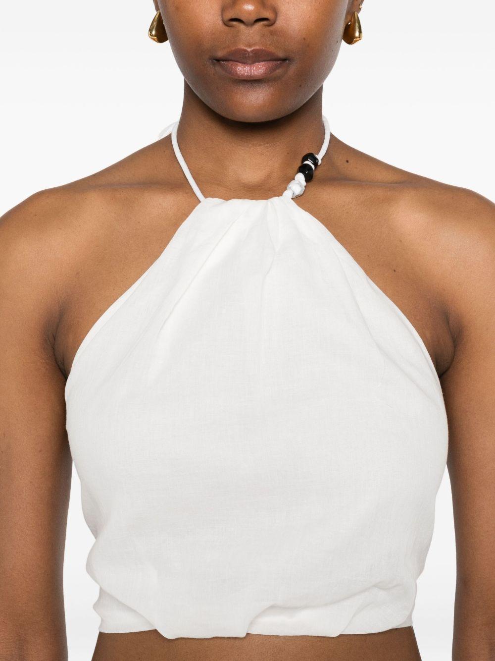 Azura halter-neck tie top Product Image