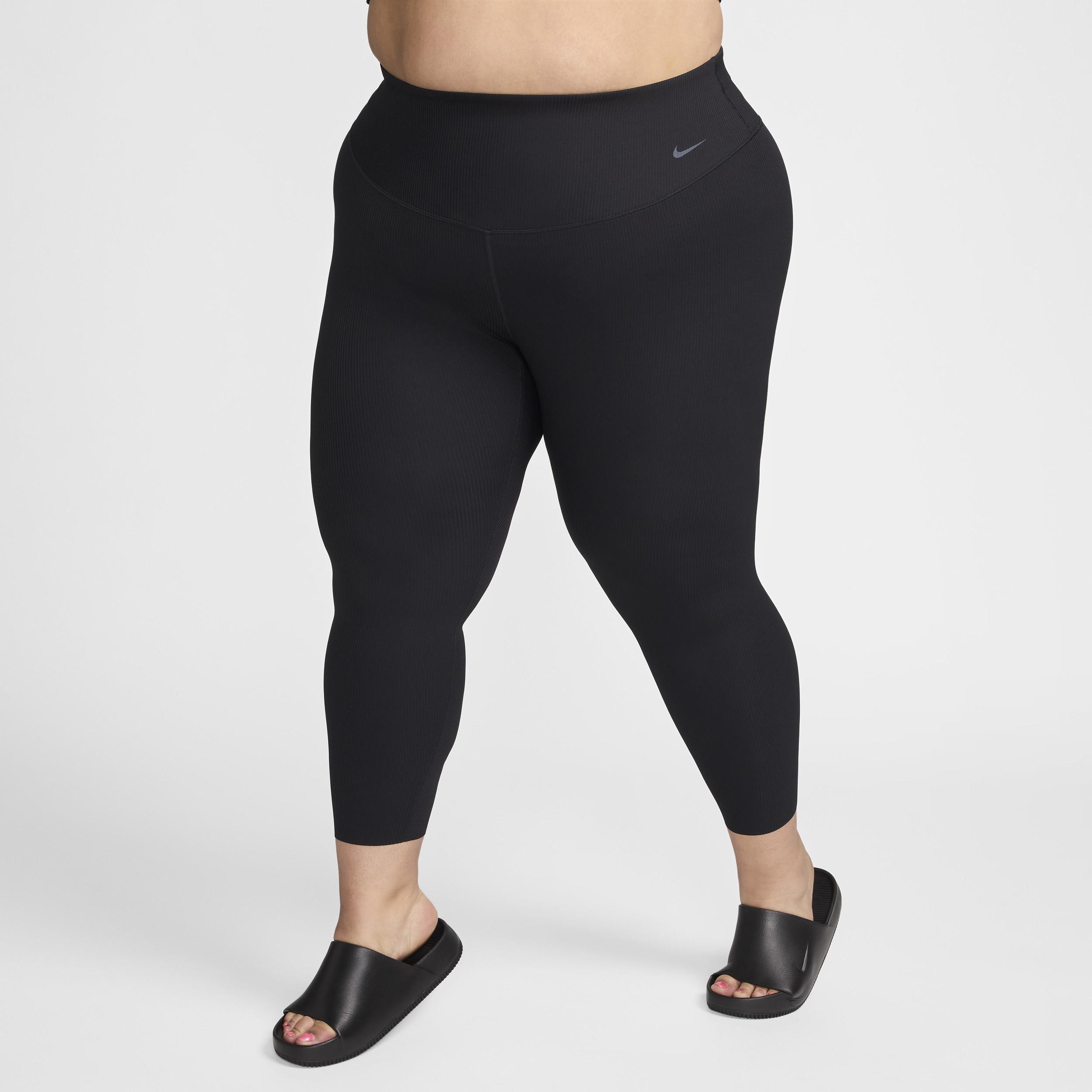 Nike Women's Zenvy Rib High-Waisted 7/8 Leggings (Plus Size) Product Image