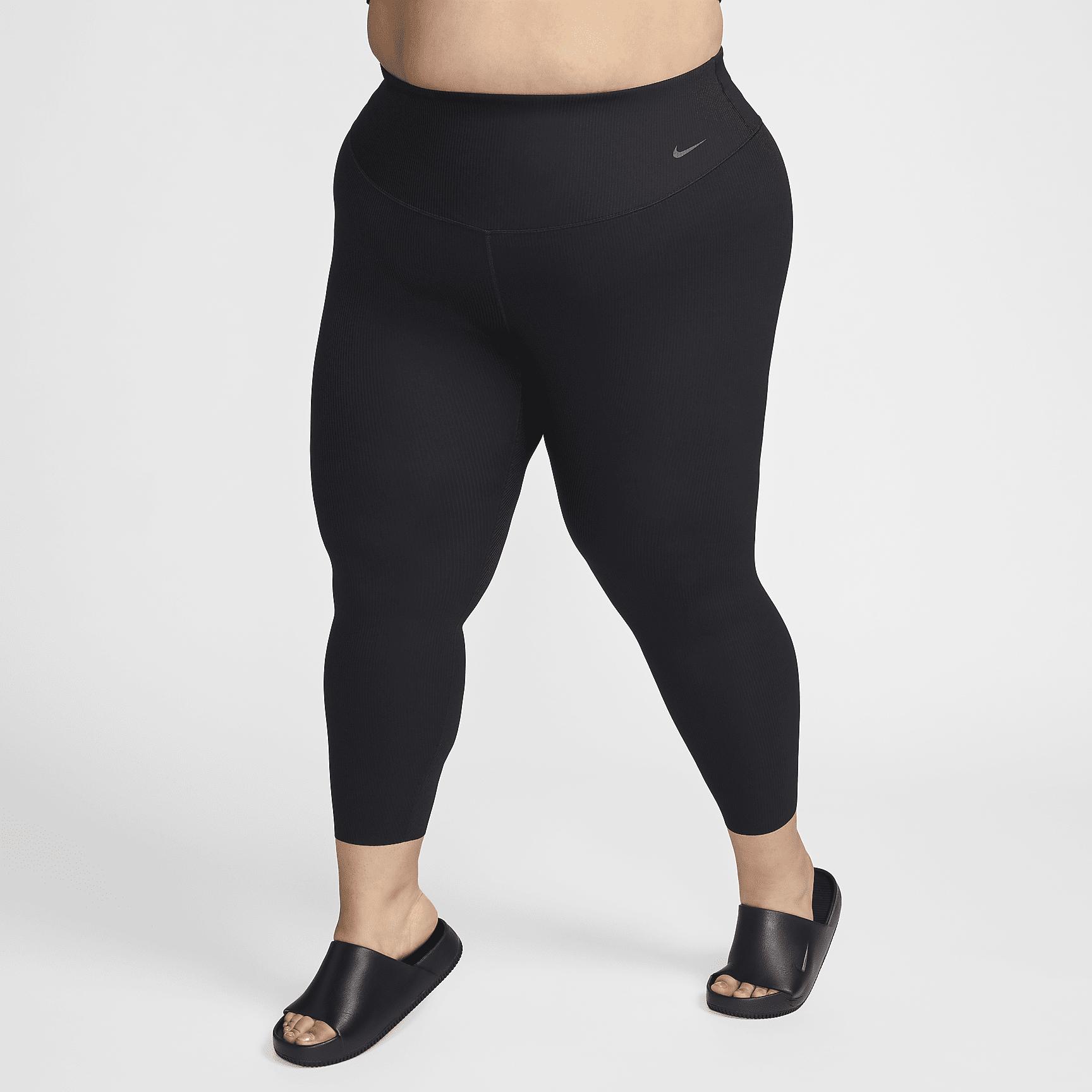Nike Women's Zenvy Rib High-Waisted 7/8 Leggings (Plus Size) Product Image