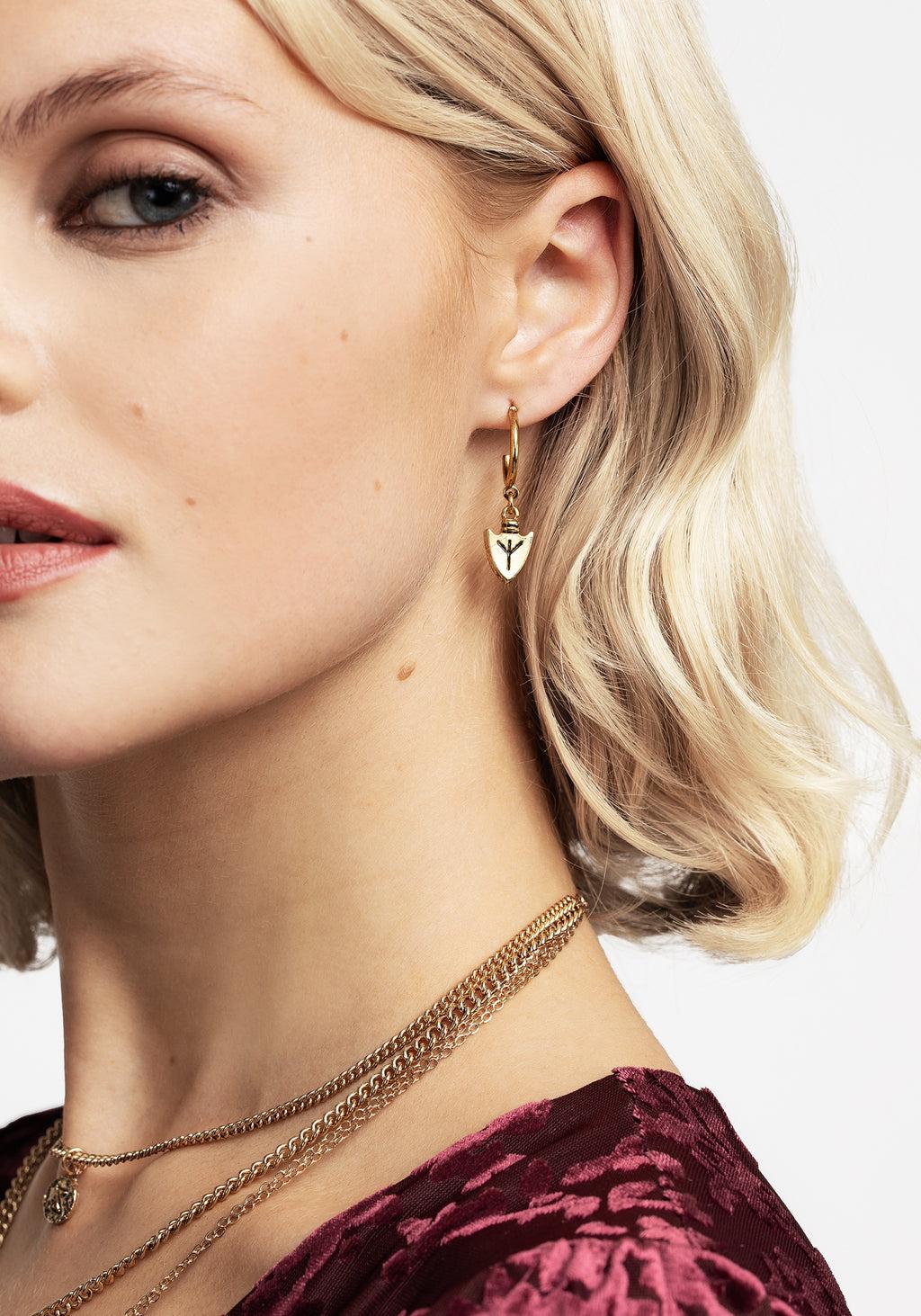 Brunnhilde Earrings - Gold Product Image
