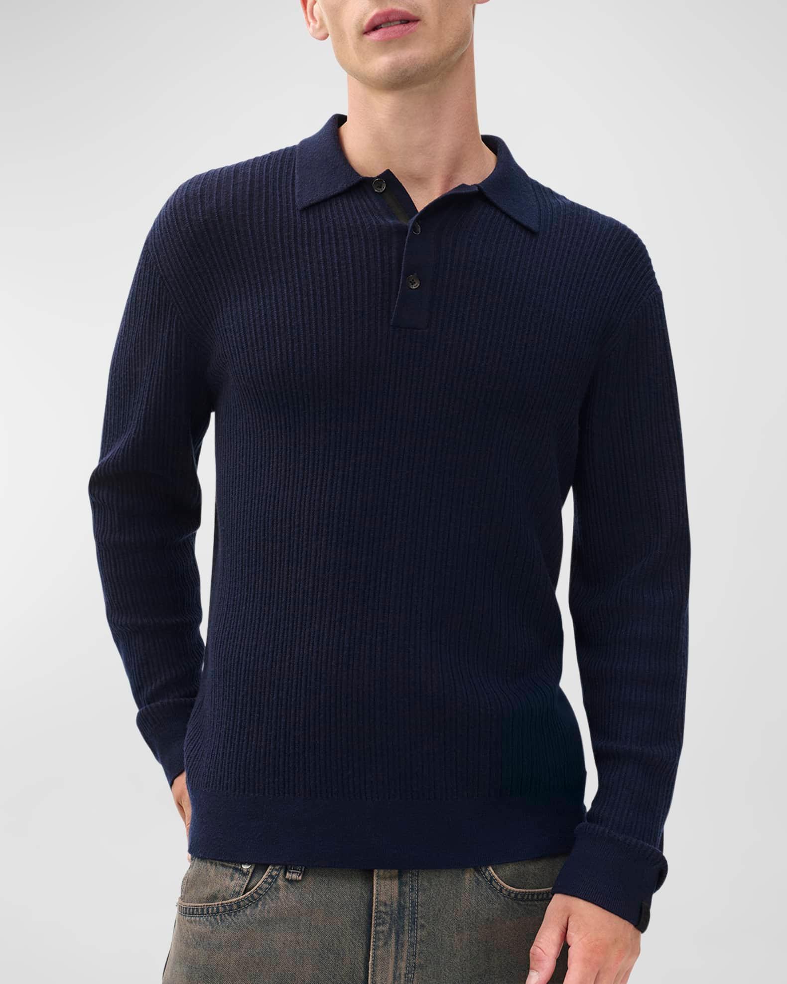 Italian Mohair V-Neck Sweater Product Image