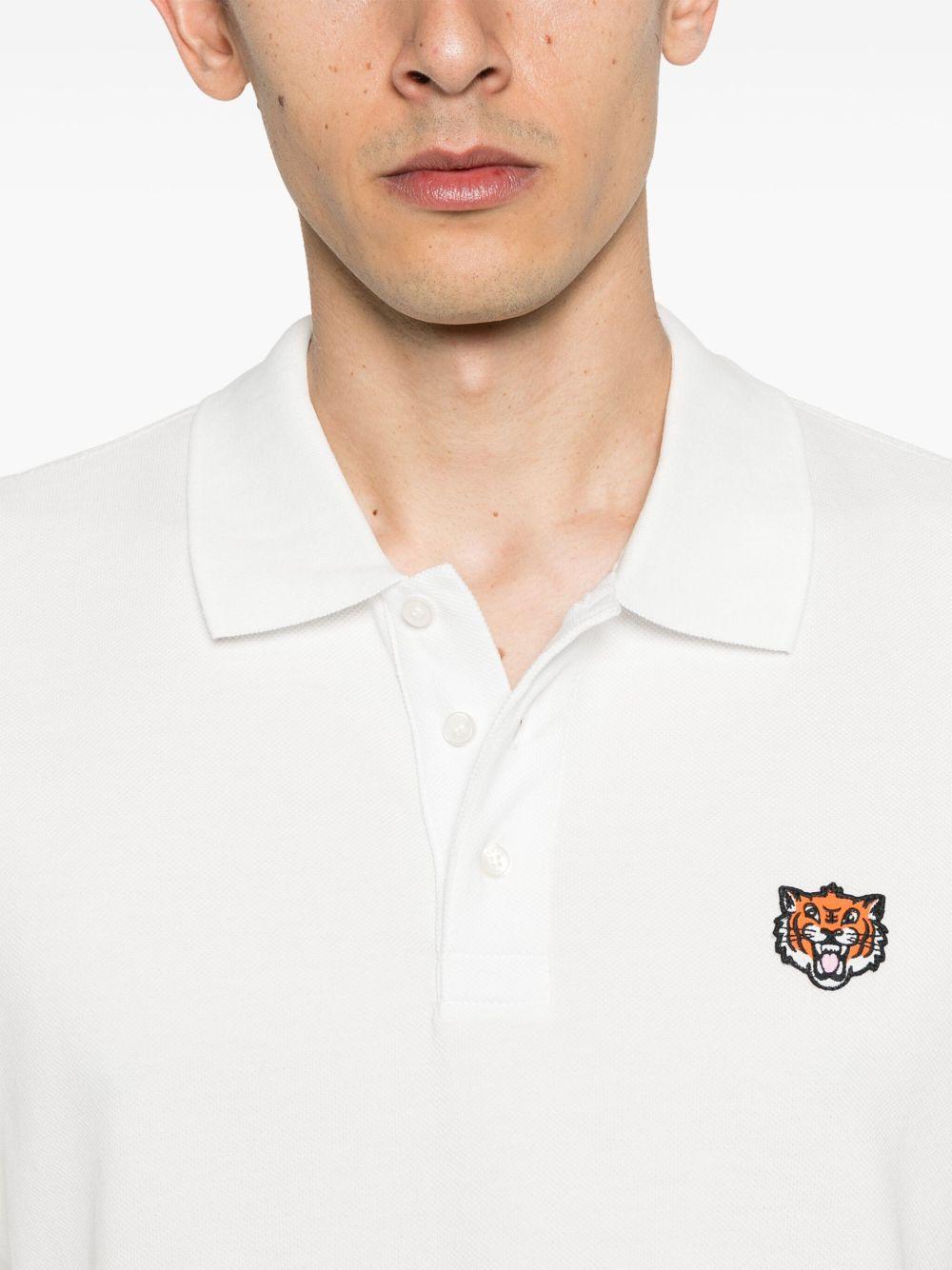 Happy Tiger embroidered polo shirt Product Image