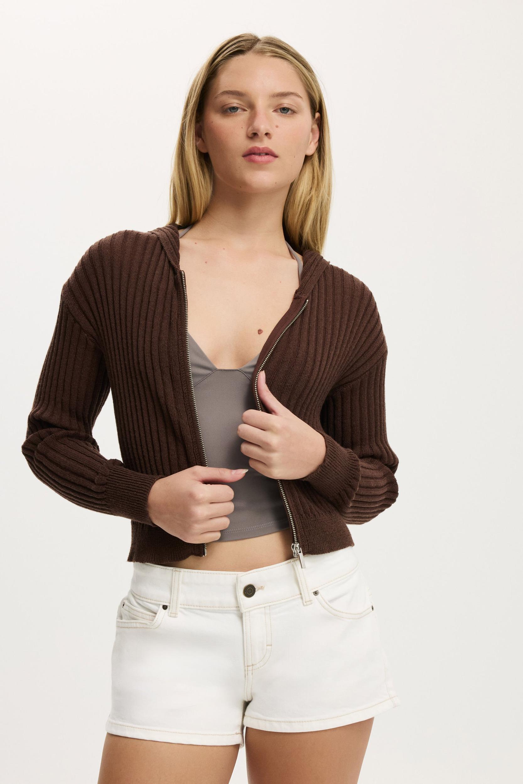 Summer Rib Zip Hoodie Product Image