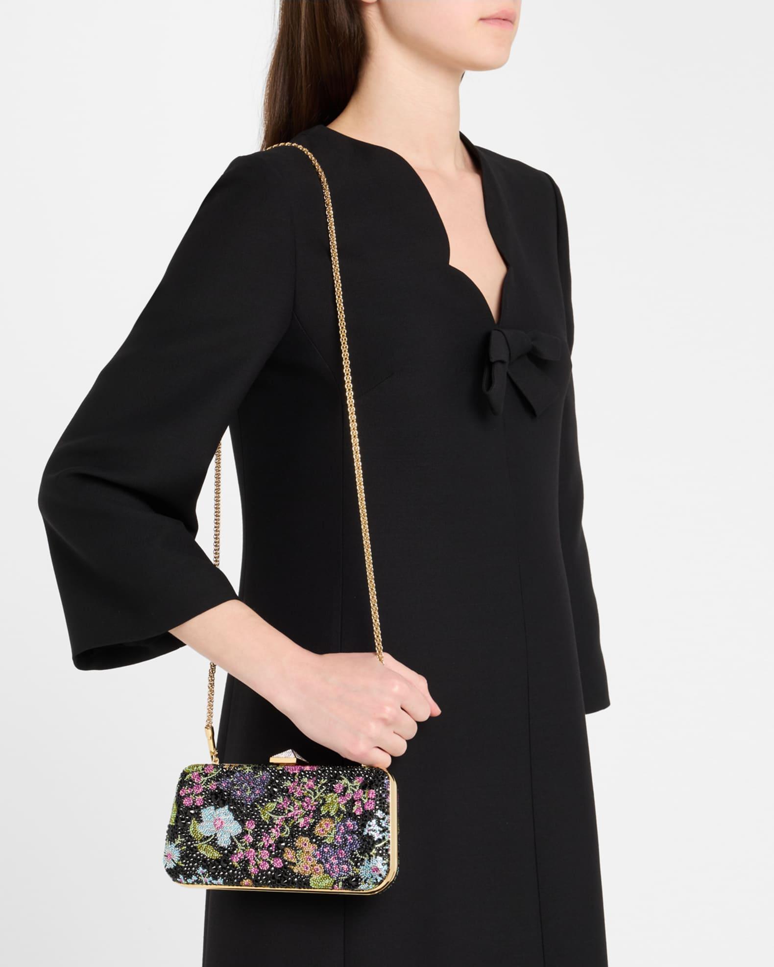 Carry Secrets Flower Embellished Minaudiere  Product Image