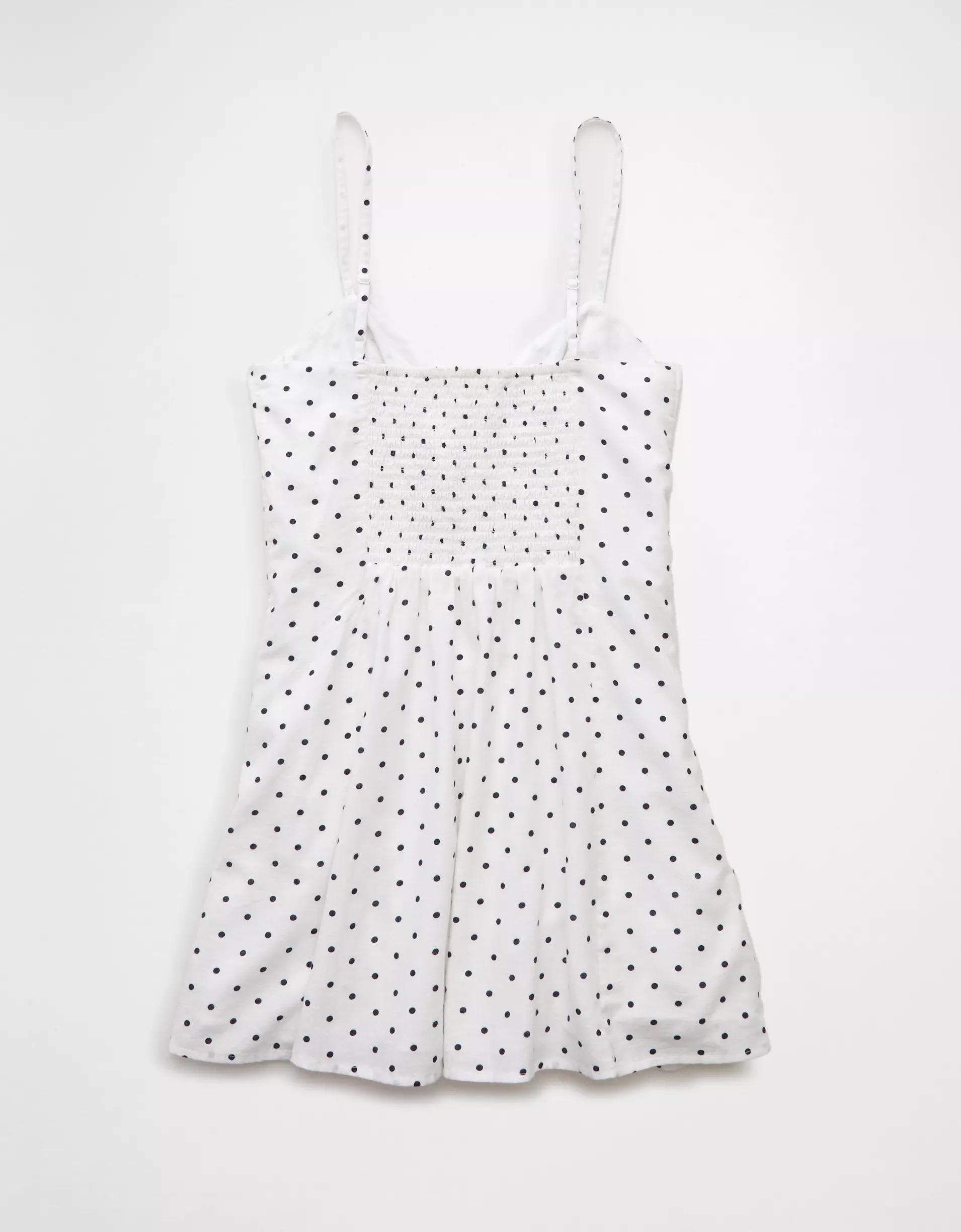 AE Sweetheart Button-Up Mini Dress Product Image