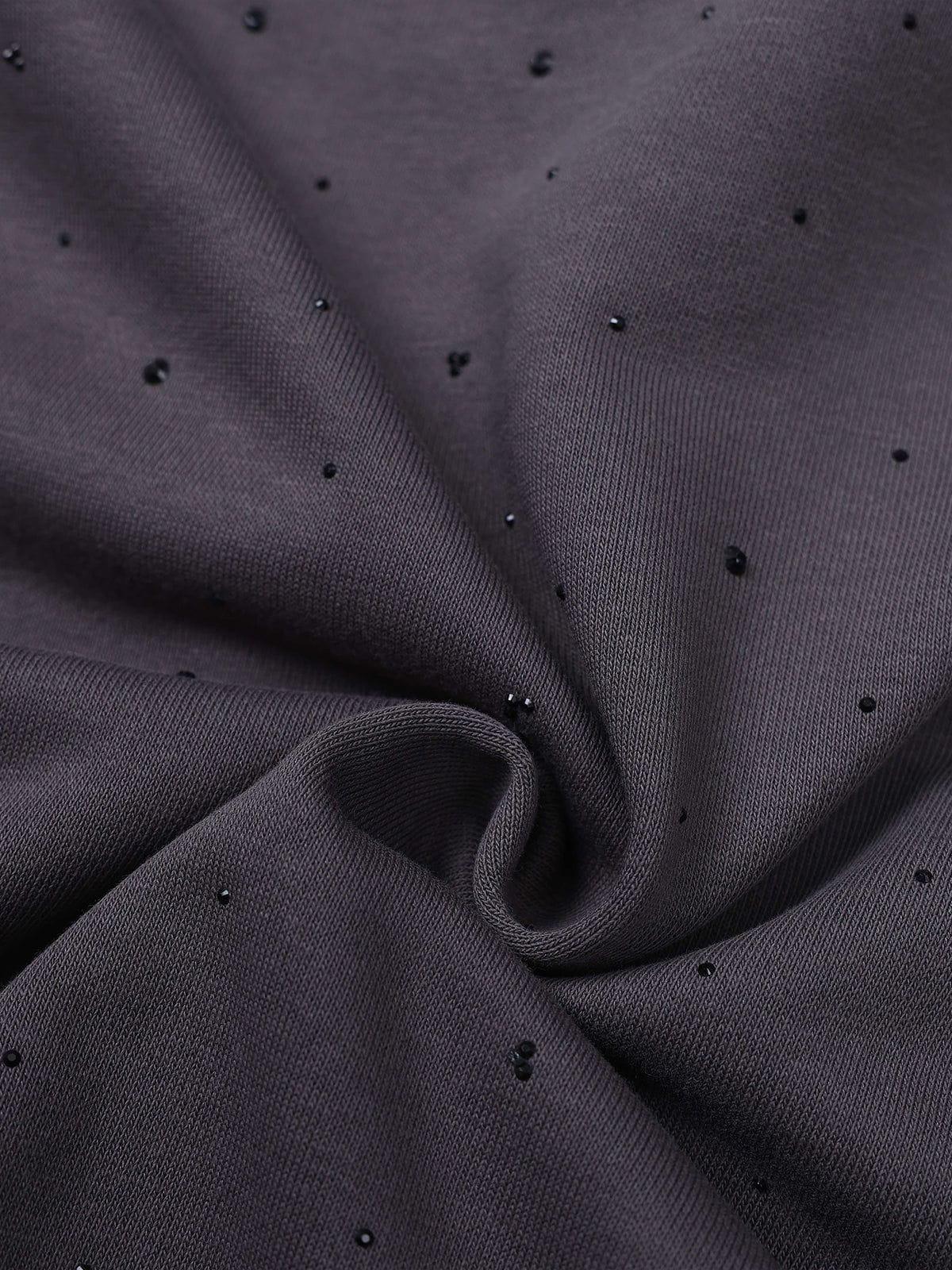 Aelfric Eden Hotfix Rhinestone Off-The-Shoulder Sweatshirt Female Product Image