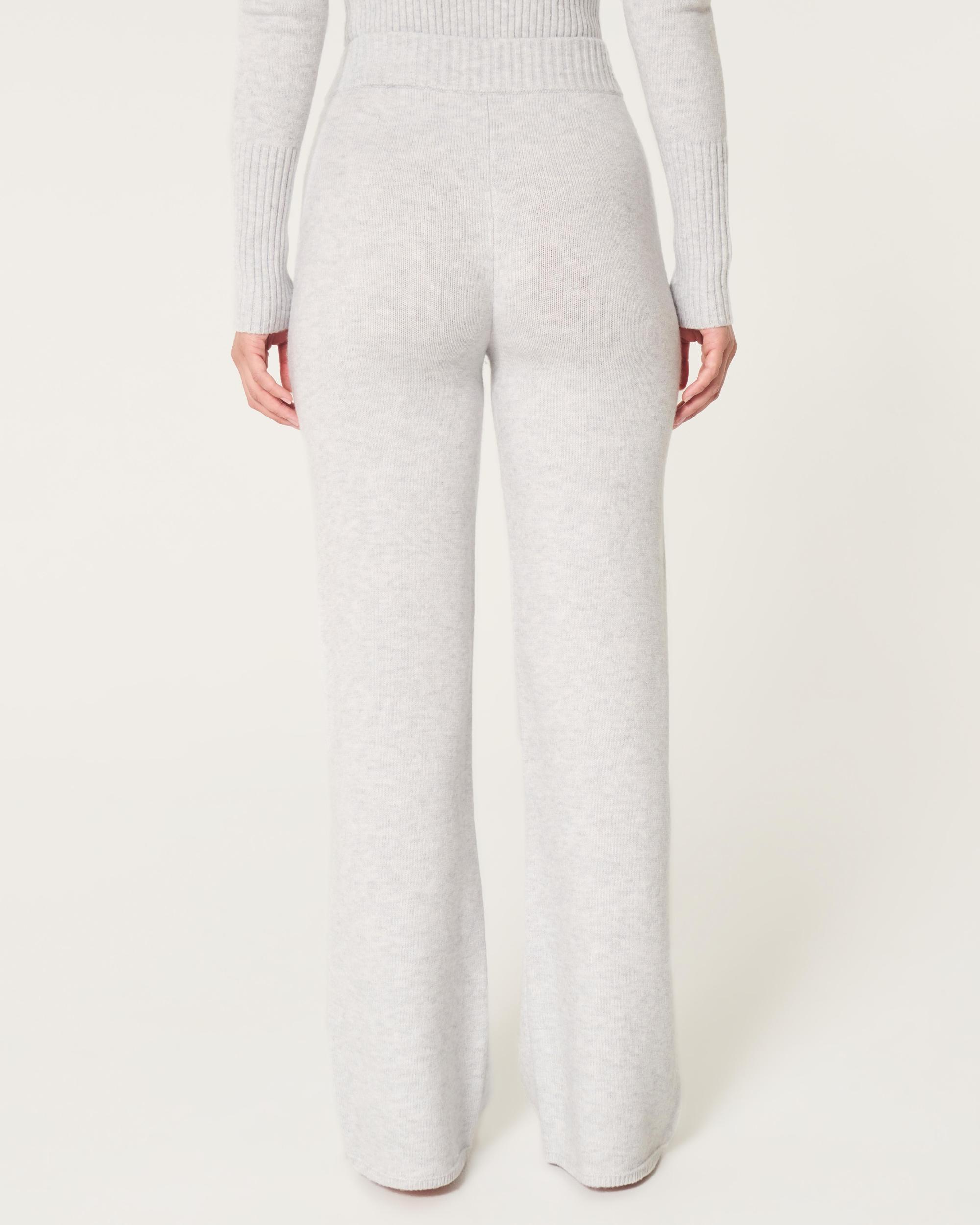 Gilly Hicks Sweater-Knit Straight Pants Product Image