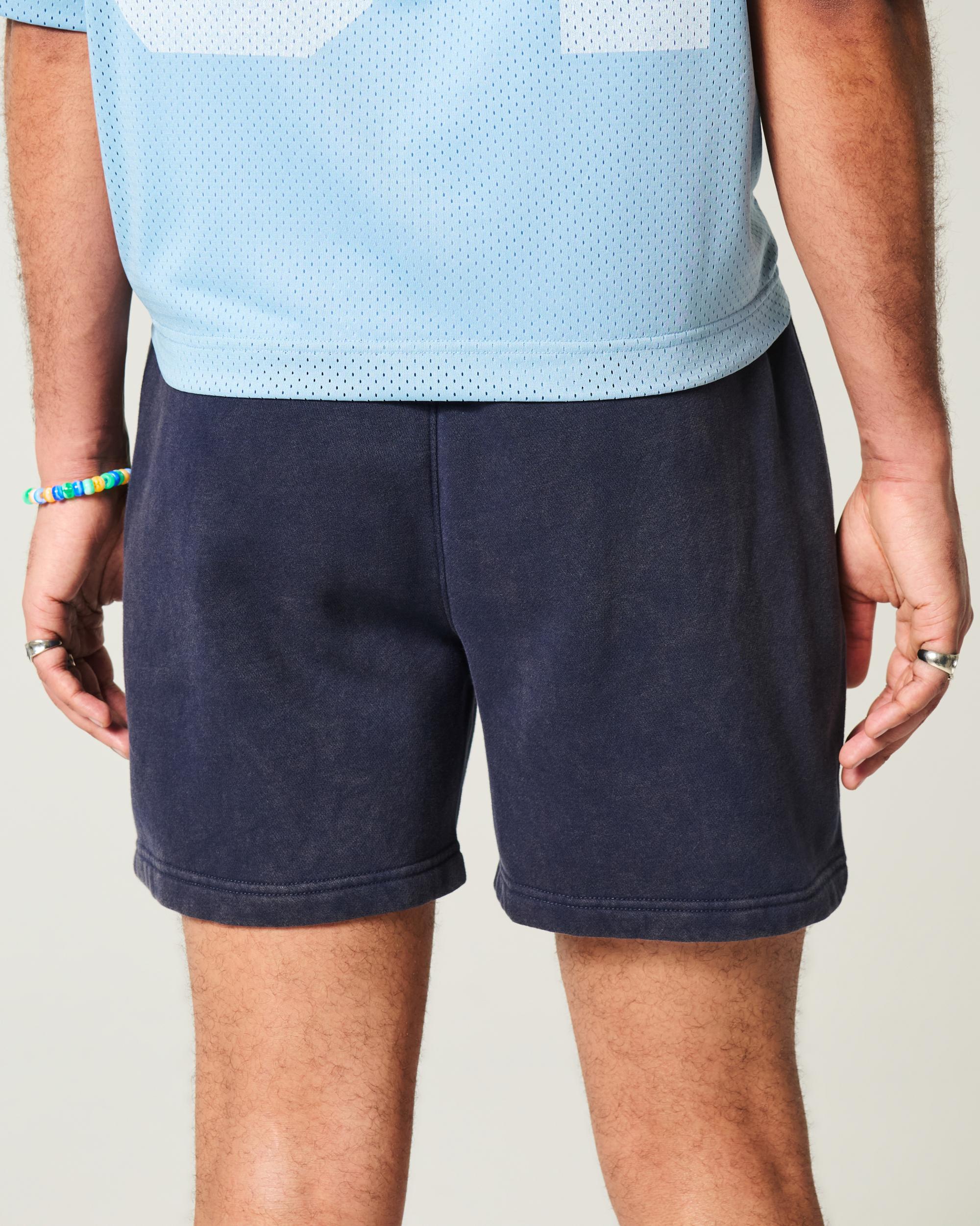 Mid-Thigh Loose Fleece Shorts Product Image