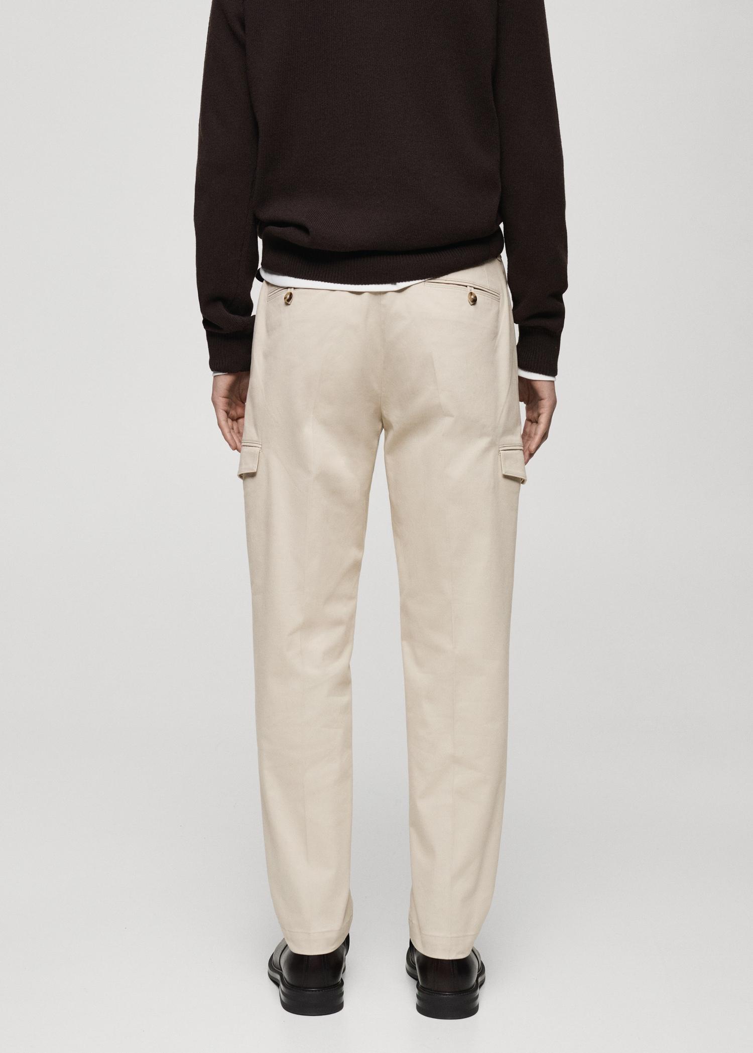 Regular-fit cotton cargo pants - Men | MANGO USA Product Image