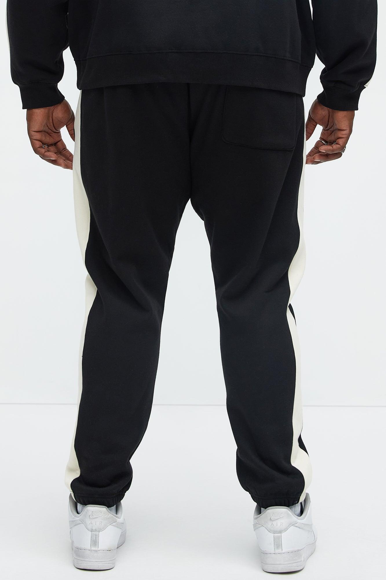 Tyson Heavyweight Striped Jogger - Black Product Image