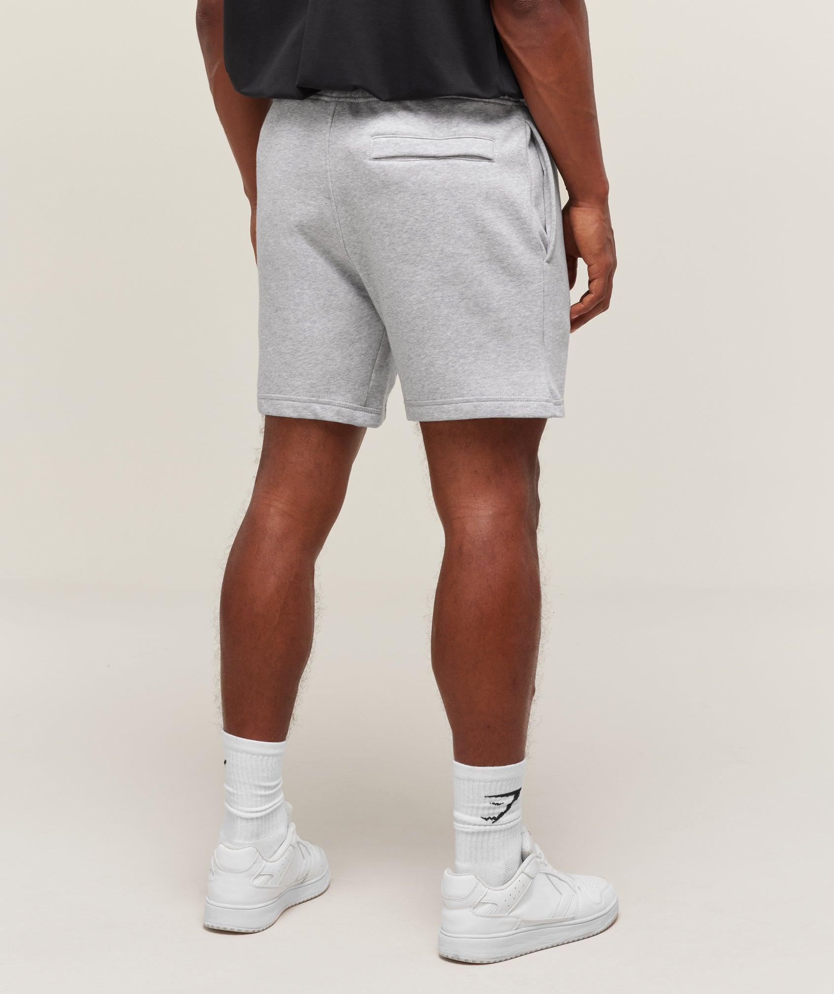 Gymshark Crest 7" Shorts - Light Grey Marl Male Product Image