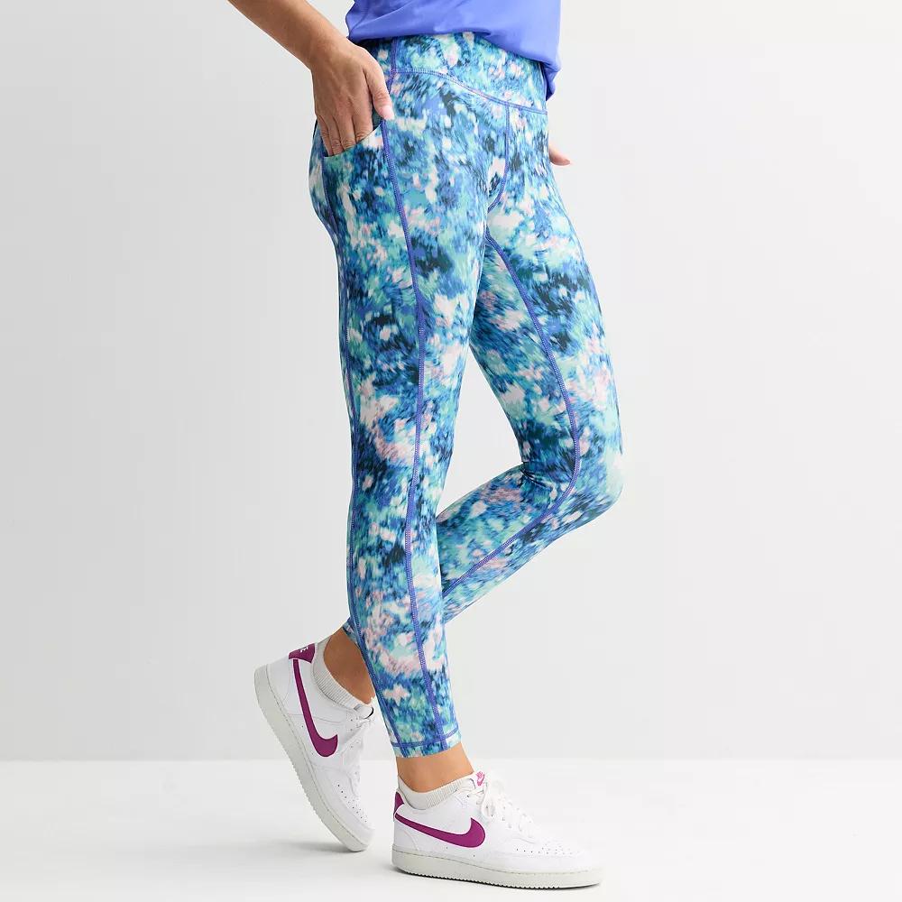 Petite Tek Gear® Ultrastretch High-Waisted 7/8 Leggings with Side Pockets, Women's,  Product Image