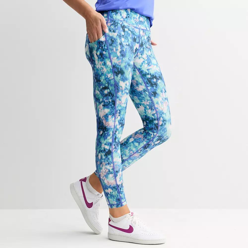 Petite Tek Gear® Ultrastretch High-Waisted 7/8 Leggings with Side Pockets, Women's,  Product Image