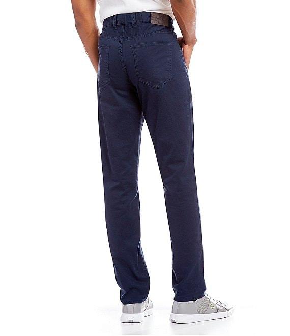 Michael Kors Slim-Fit Parker Stretch Flat Front Twill Pants Product Image