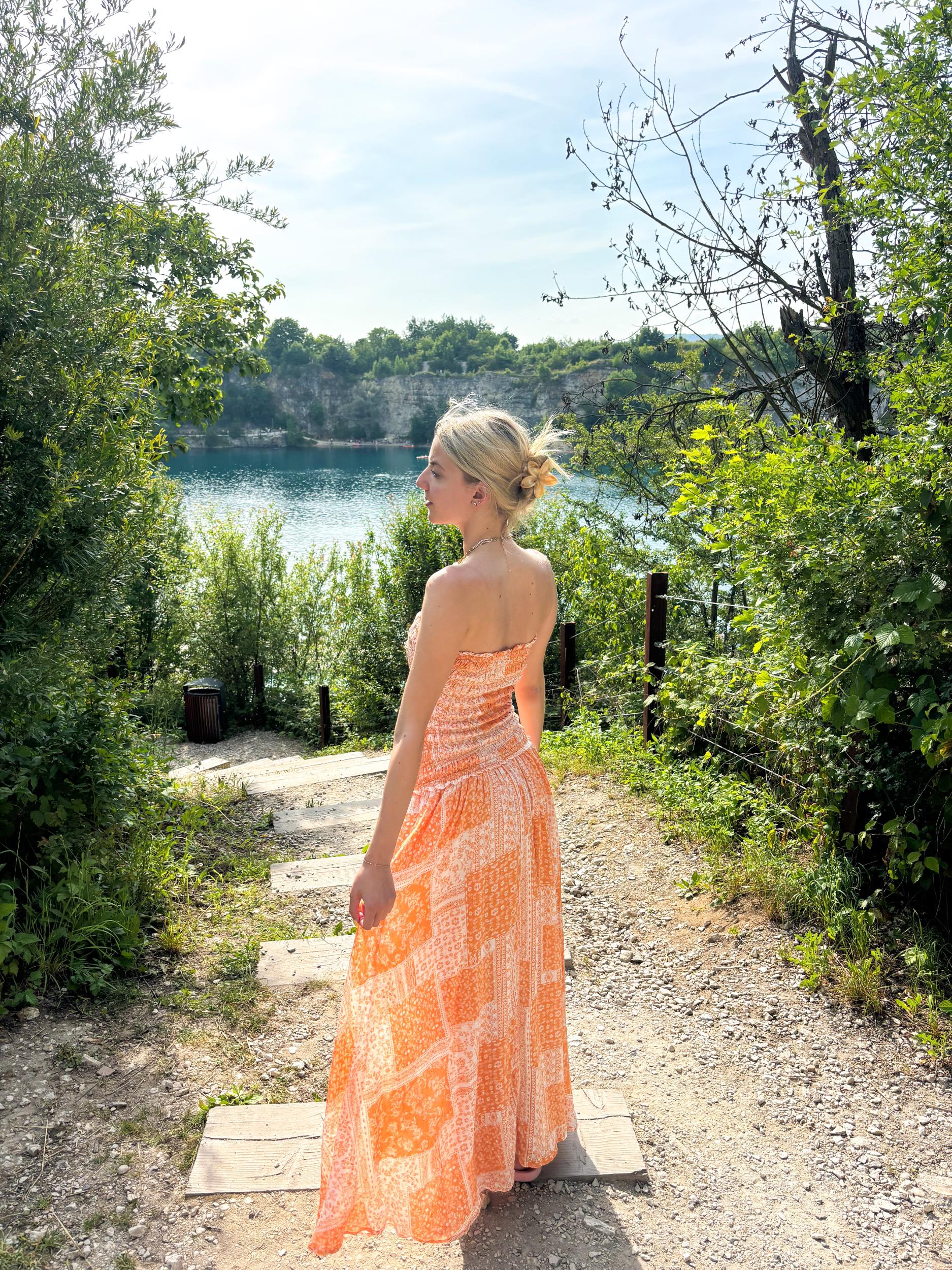 Ibiza Sunkissed Patchwork Maxi Dress Product Image