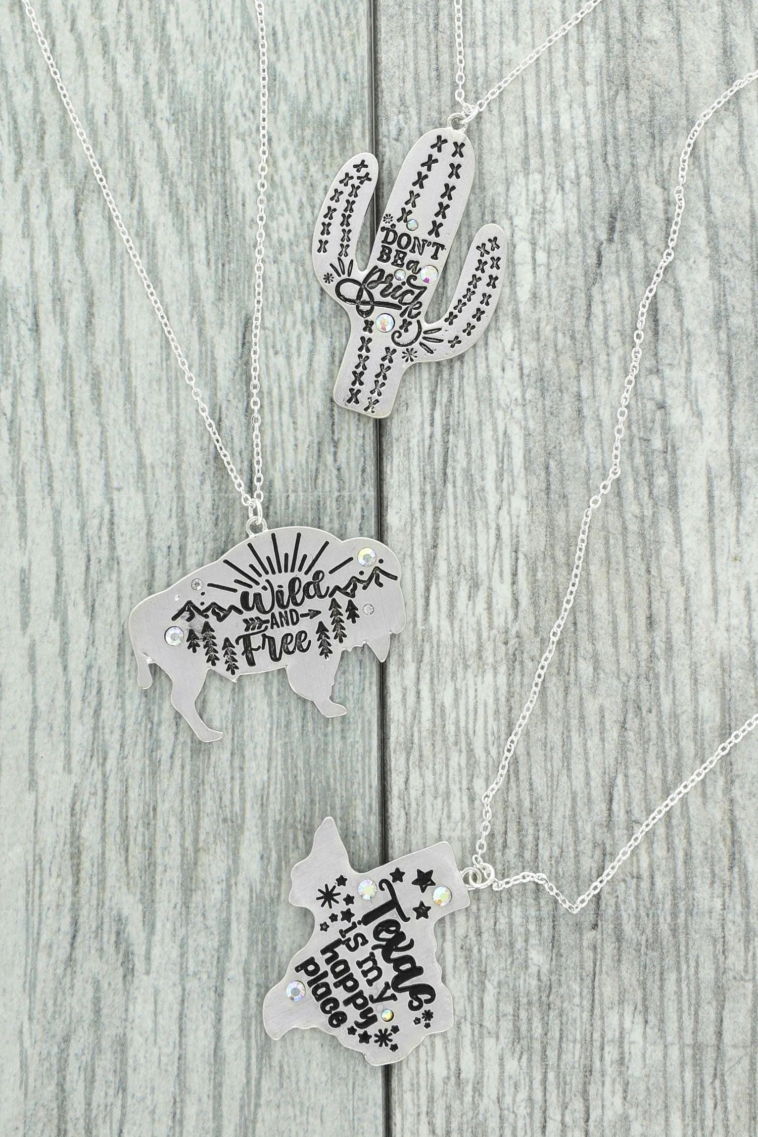 Cursive Sayings Necklaces Product Image