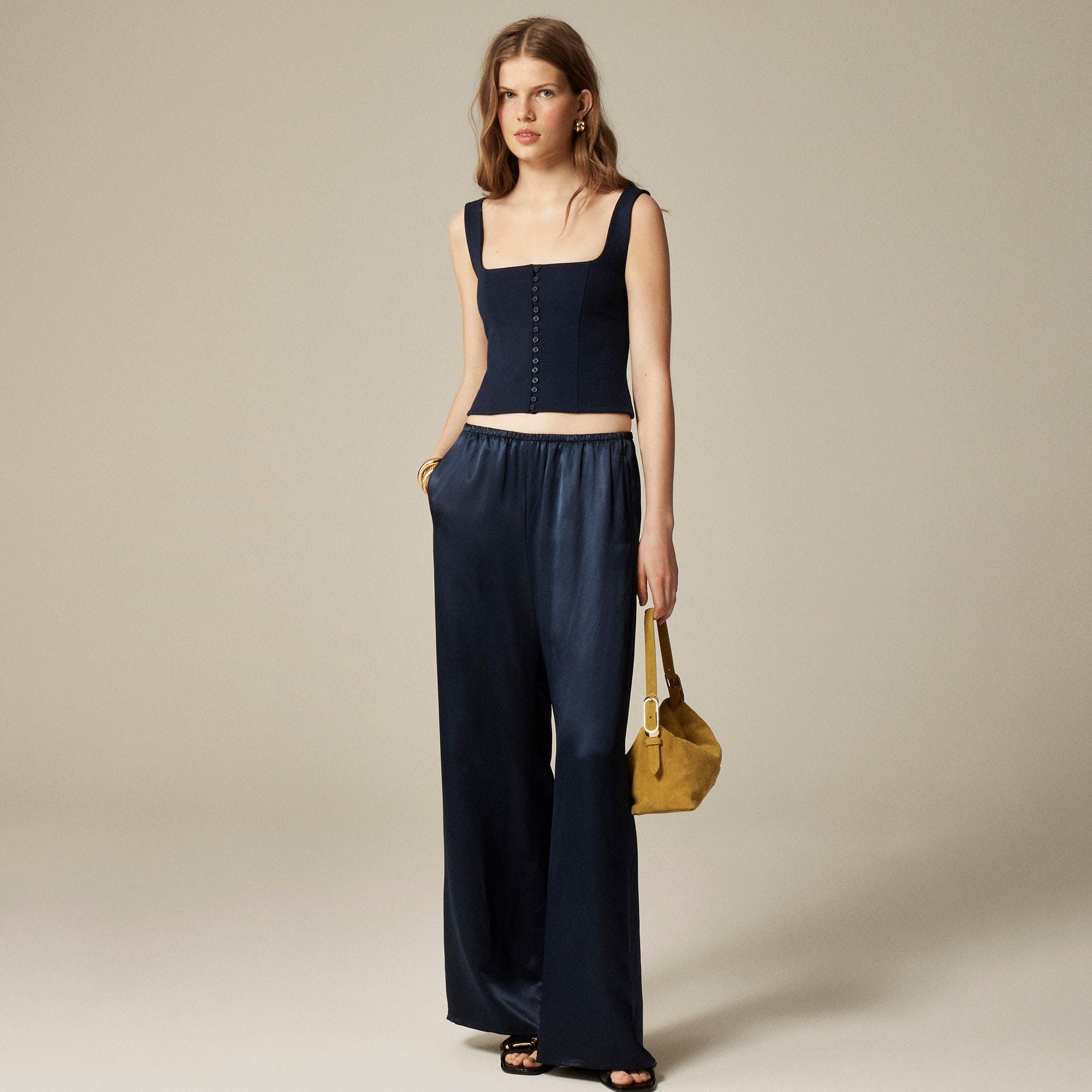 Corset top in stretch ponte Product Image