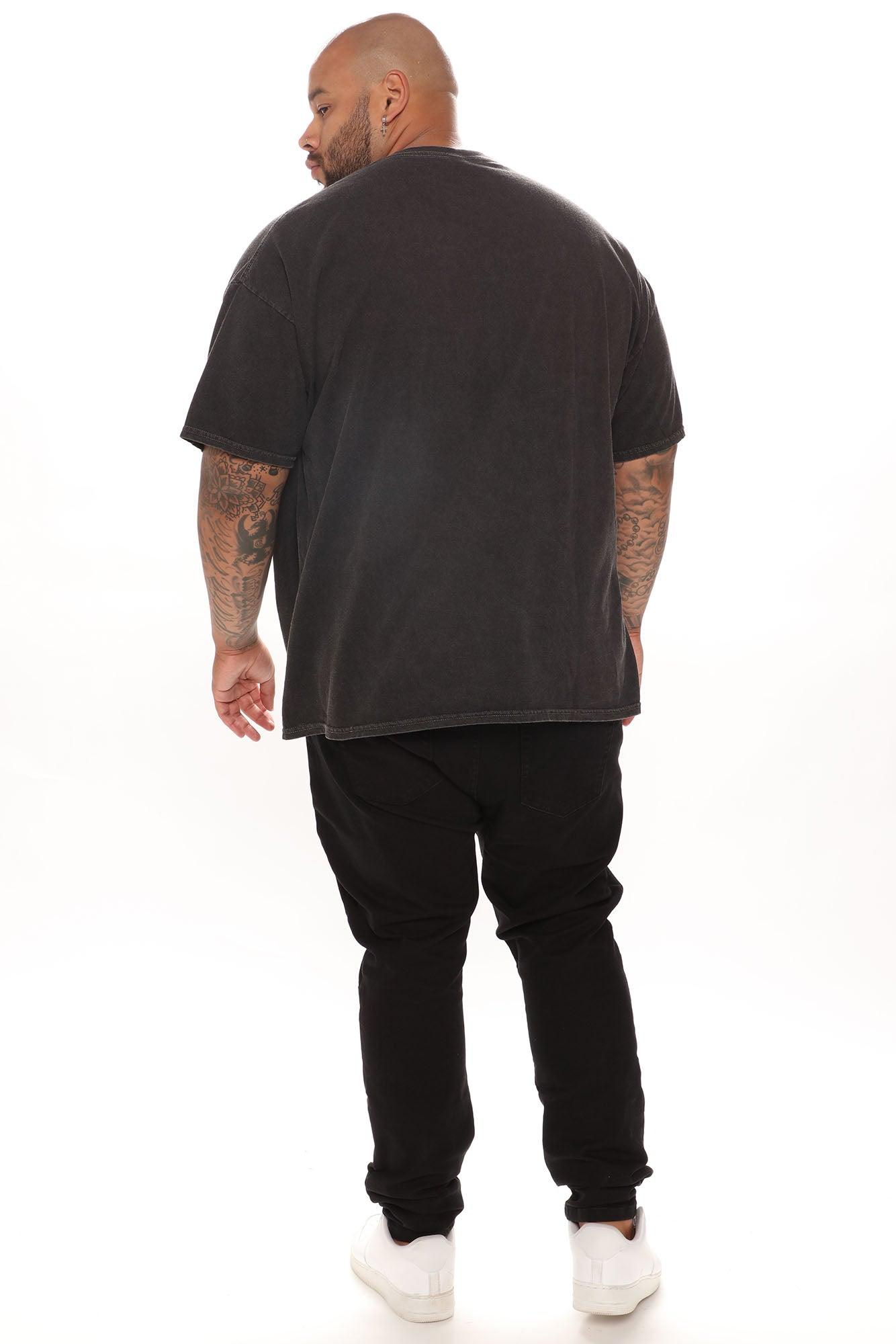 Aaliyah Oversize Short Sleeve Tee - Black Product Image