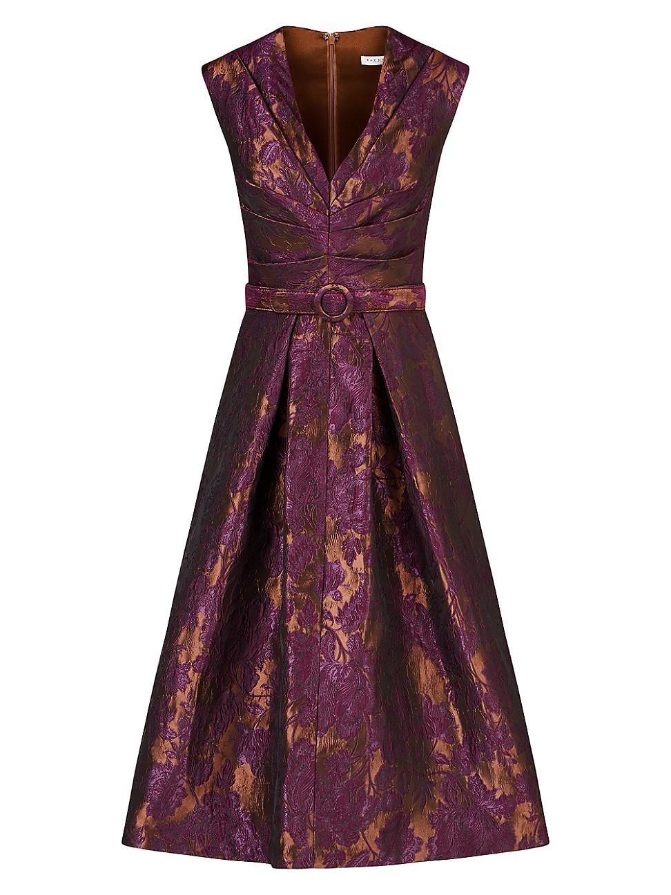 Womens Margaret Floral Jacquard Cocktail Dress Product Image