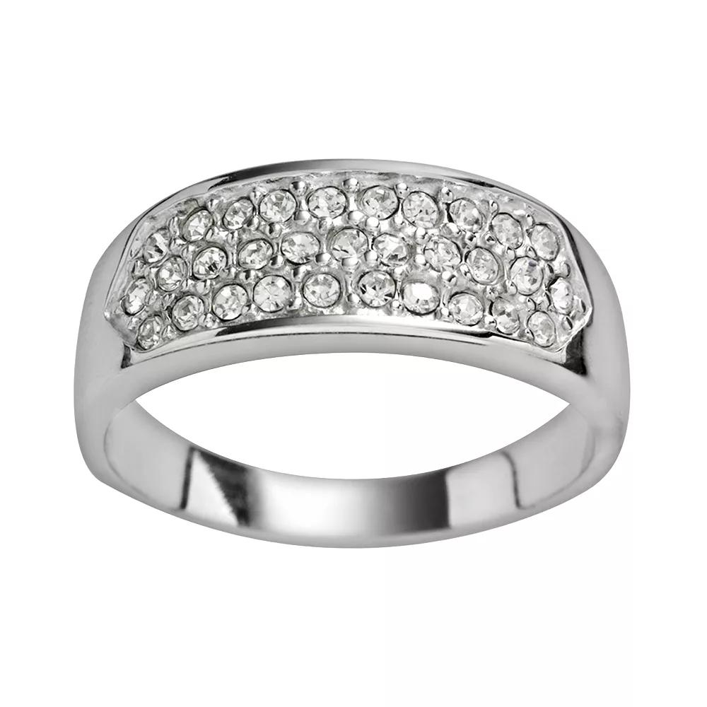 Traditions Jewelry Company Sterling Silver Small Cluster Crystal Ring, Womens Product Image