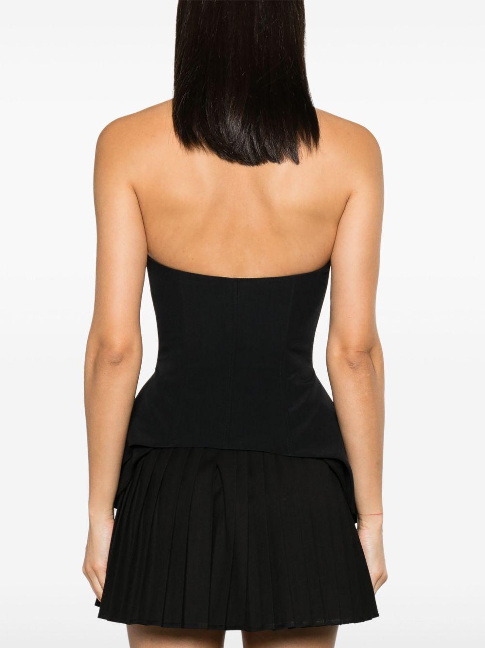 corset-style panelled-lace top Product Image