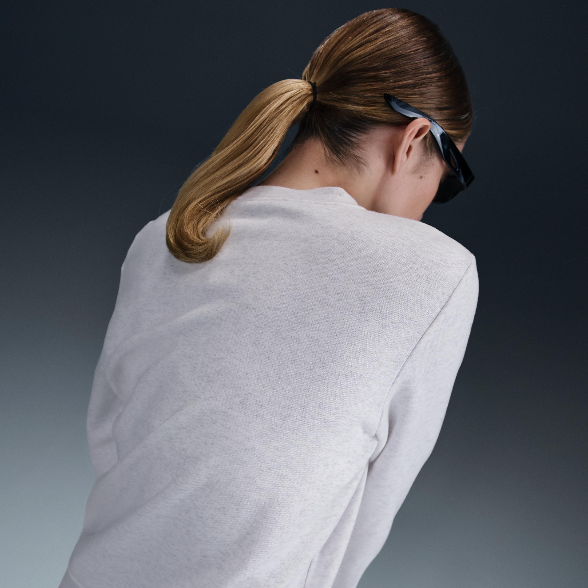 Women's Nike Sportswear Club Embroidered Logo Fleece Crewneck Sweatshirt,  Product Image