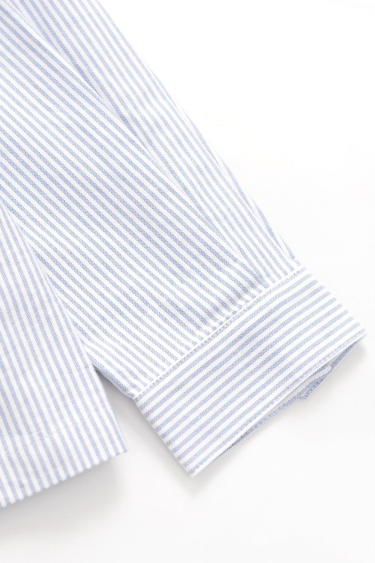 Blacksmith - 'Boxford' Utility Shirt - Blue Stripe Product Image