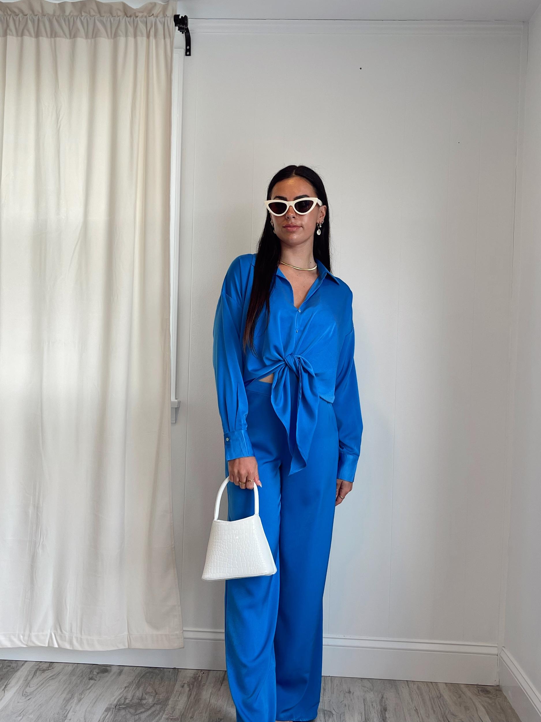 Rue Satin Wide Leg Pants | FINAL SALE Product Image