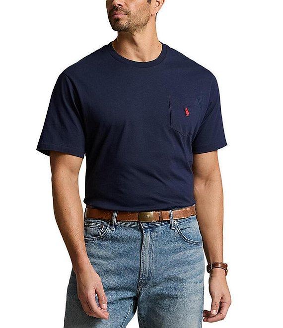 Polo Ralph Lauren Big & Tall Classic Fit Jersey Pocket Crewneck T-Shirt Product Image