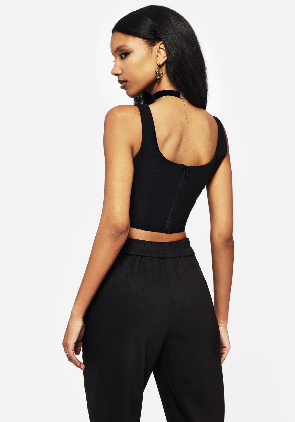 Elder Buckle Detail Corset Top Product Image