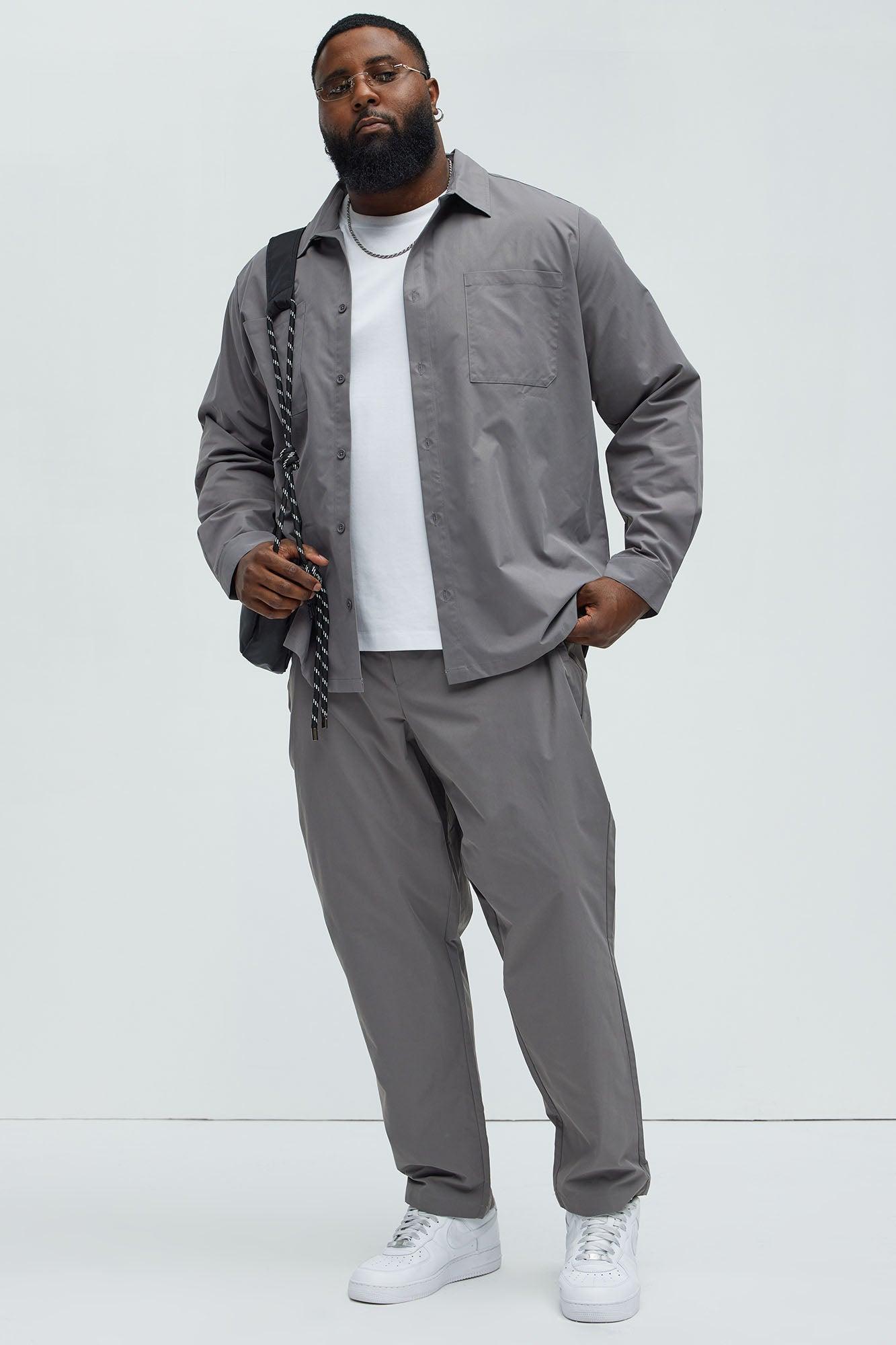 Ansel Hybrid Slim Commuter Pants - Charcoal Product Image