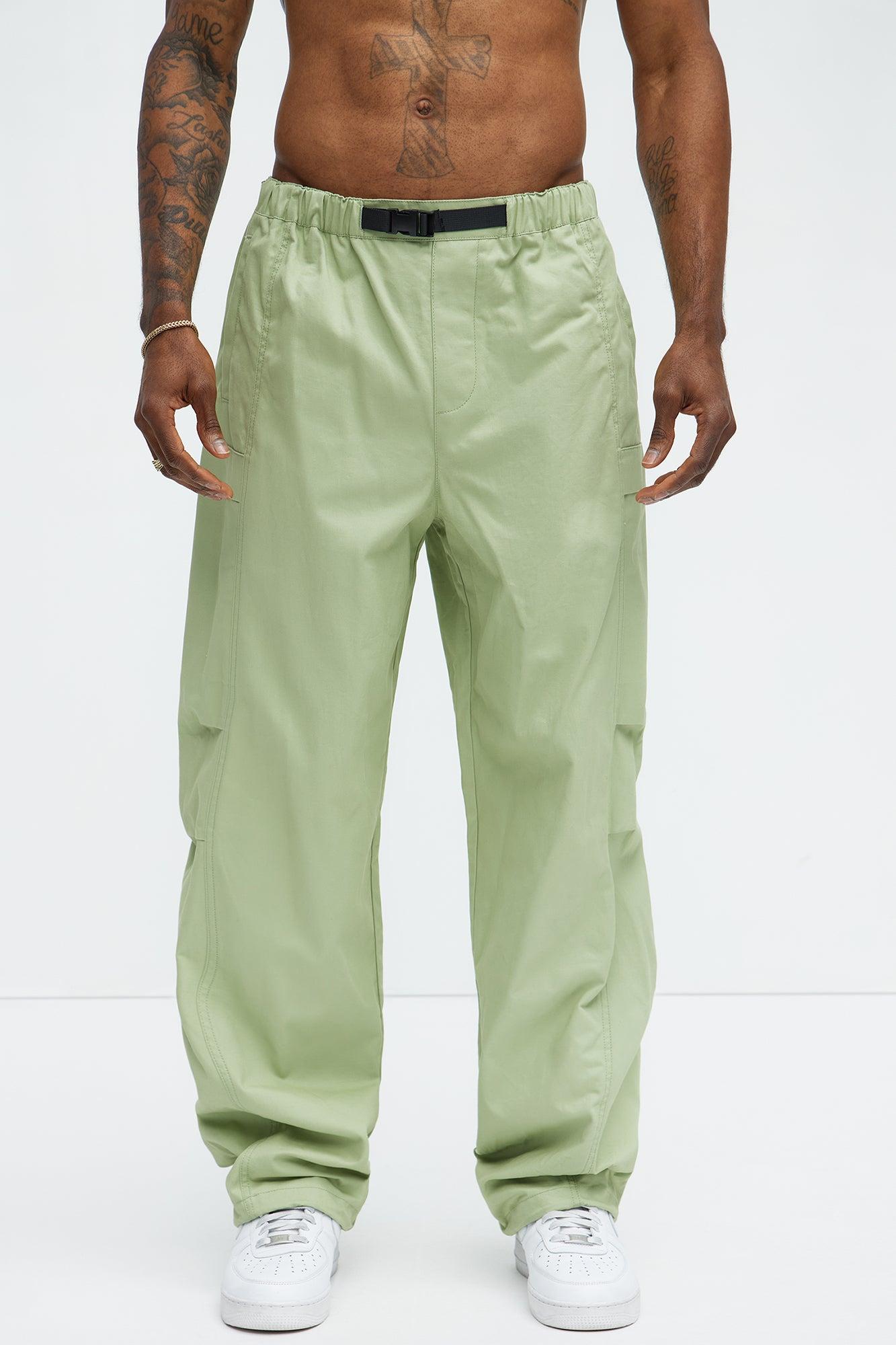 Baggy Chase Utility Cargo Pants - Sage Product Image