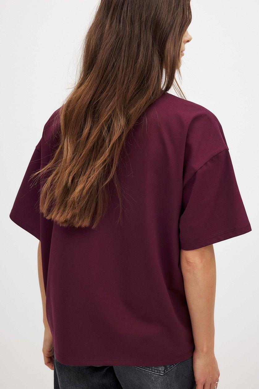 Round Neck Oversized Heavy Tee Product Image